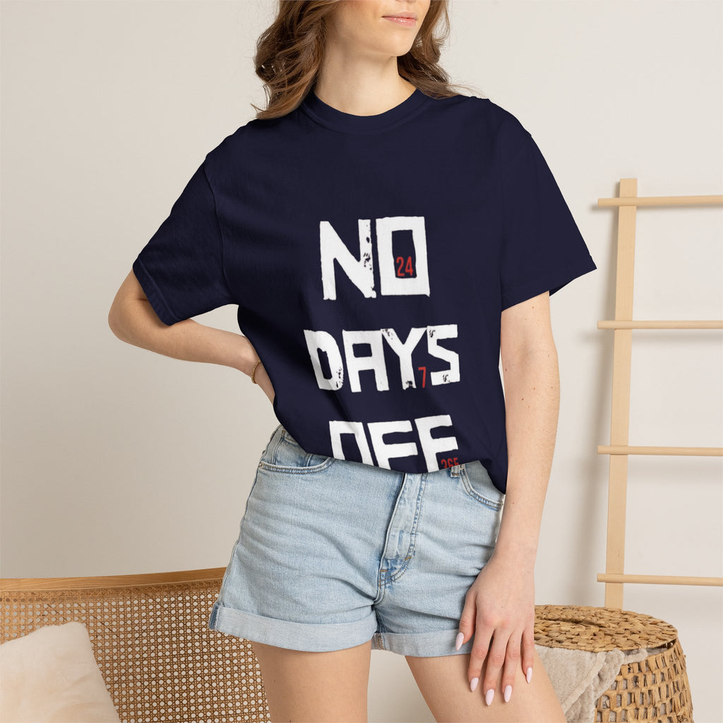 No Days Off T-Shirt — Motivational Gym Workout Tee