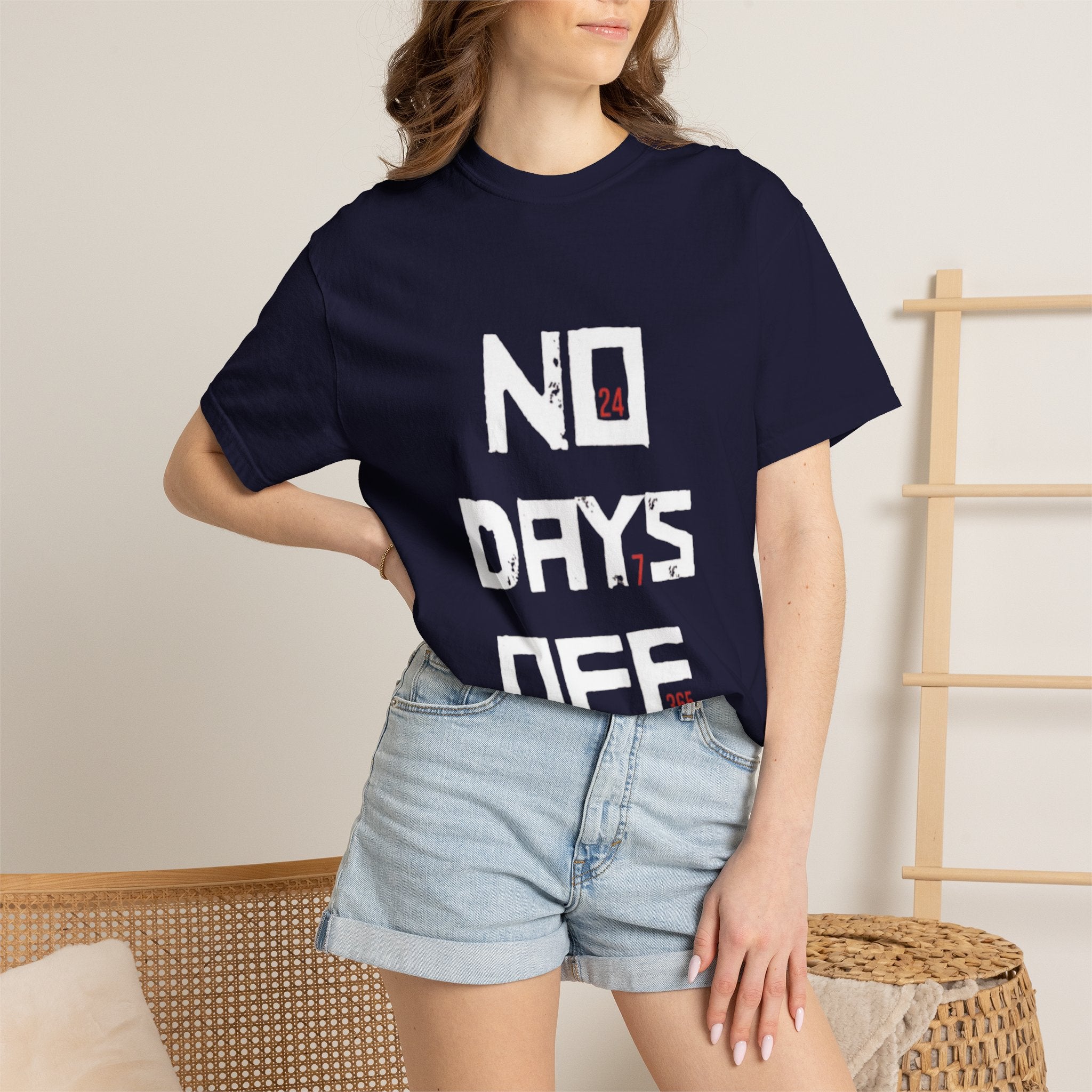 No Days Off T-Shirt — Motivational Gym Workout Tee