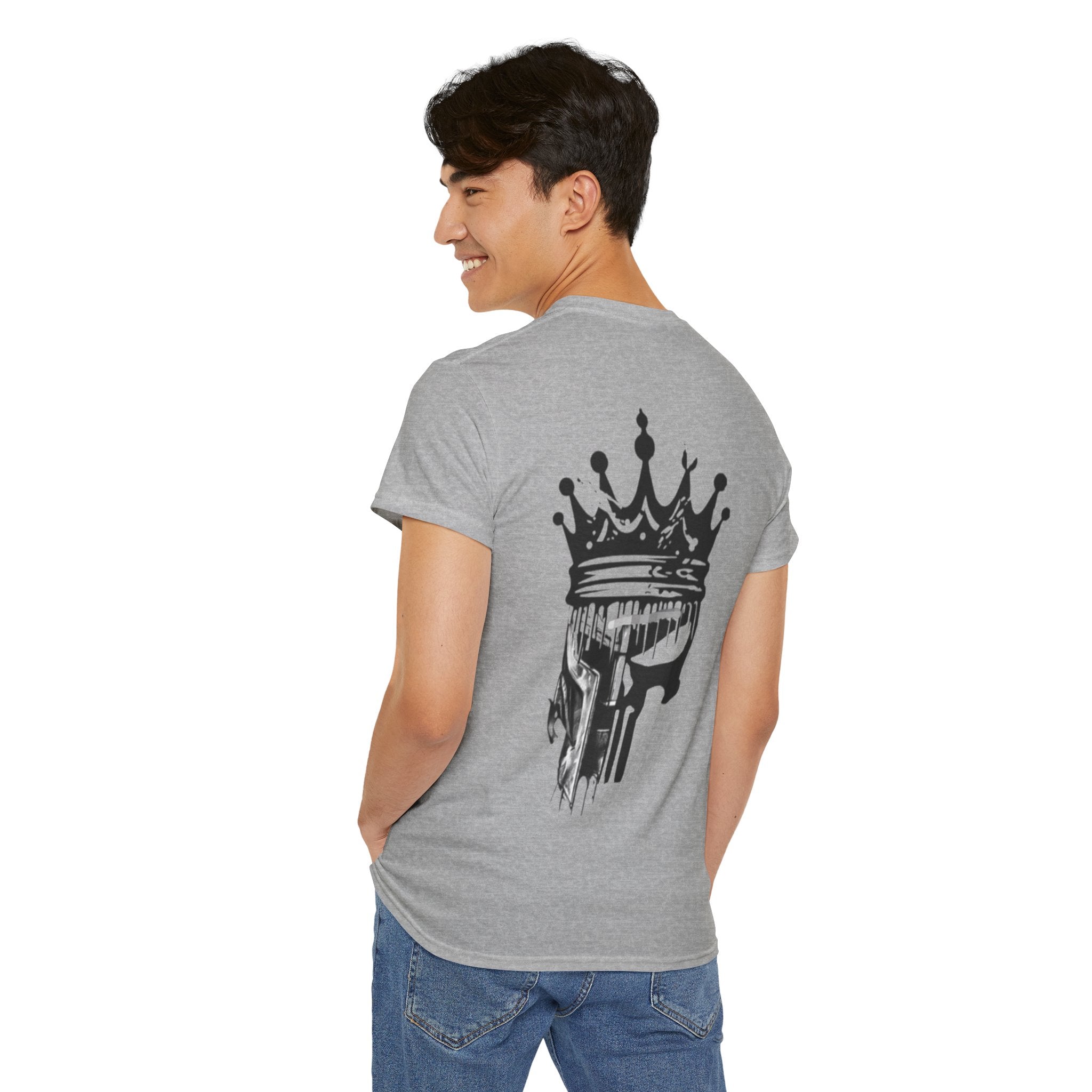 Skull King Tee — Grunge Crown Graphic T‑Shirt