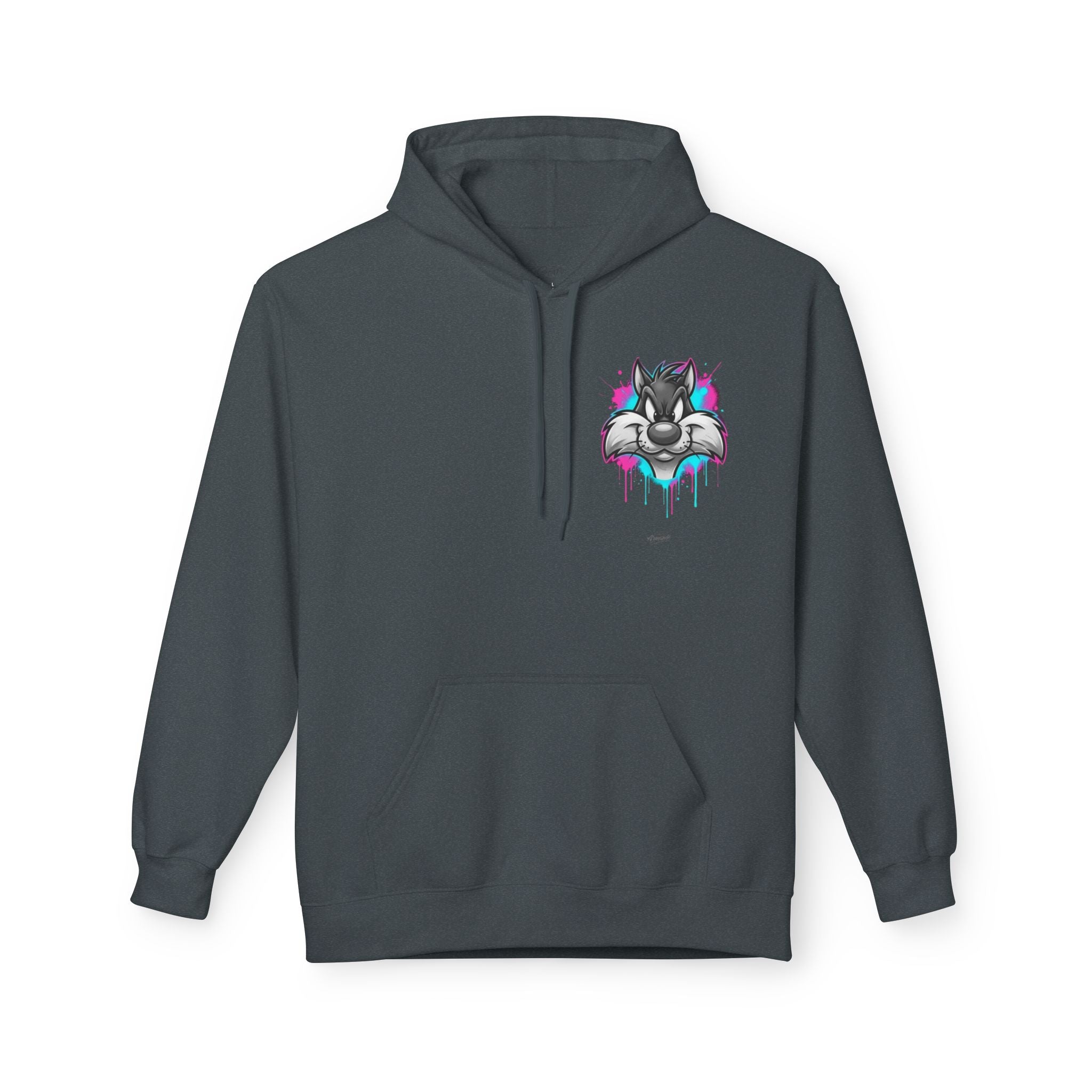 Graffiti Duck Hoodie — Drip Art Cartoon Pullover