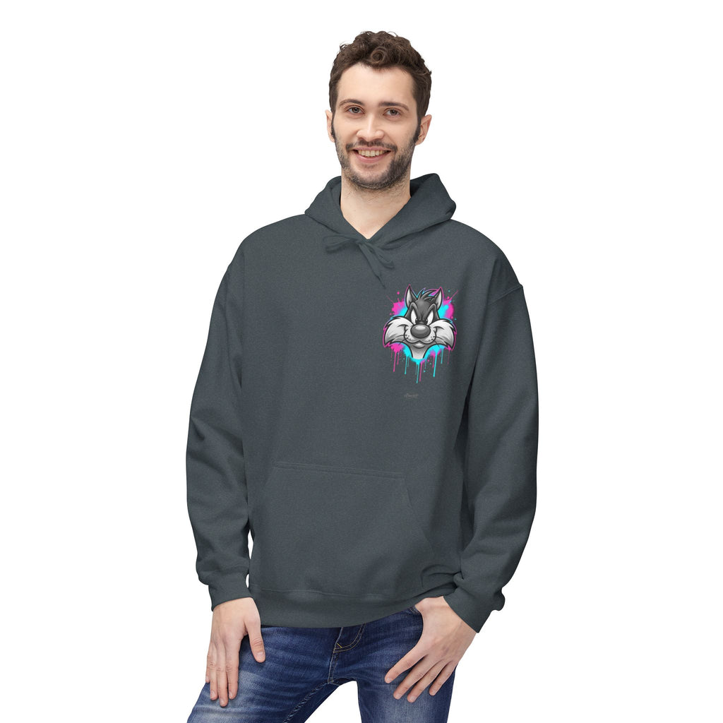 Graffiti Duck Hoodie — Drip Art Cartoon Pullover