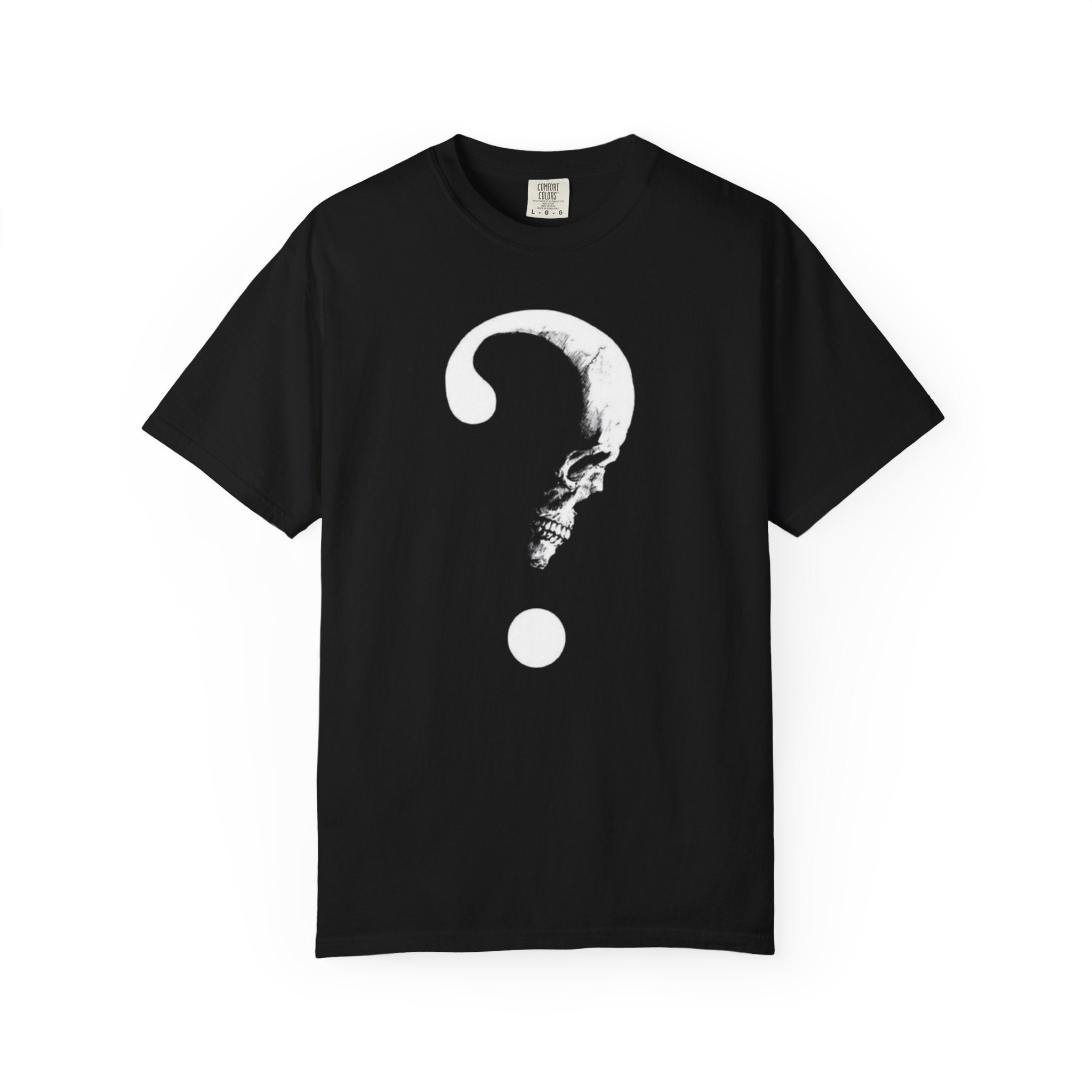 Mystery Skull Question Mark T-Shirt — Gothic Graphic Tee