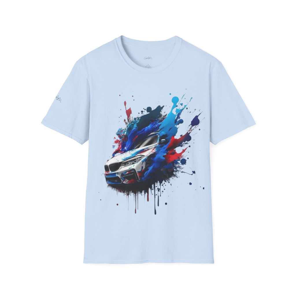 Sports Car Paint-Splash T-Shirt — Racing Art Graphic Tee