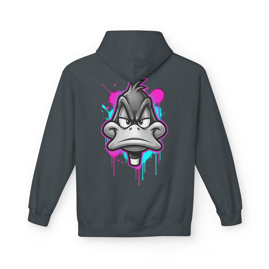 Graffiti Duck Hoodie — Drip Art Cartoon Pullover