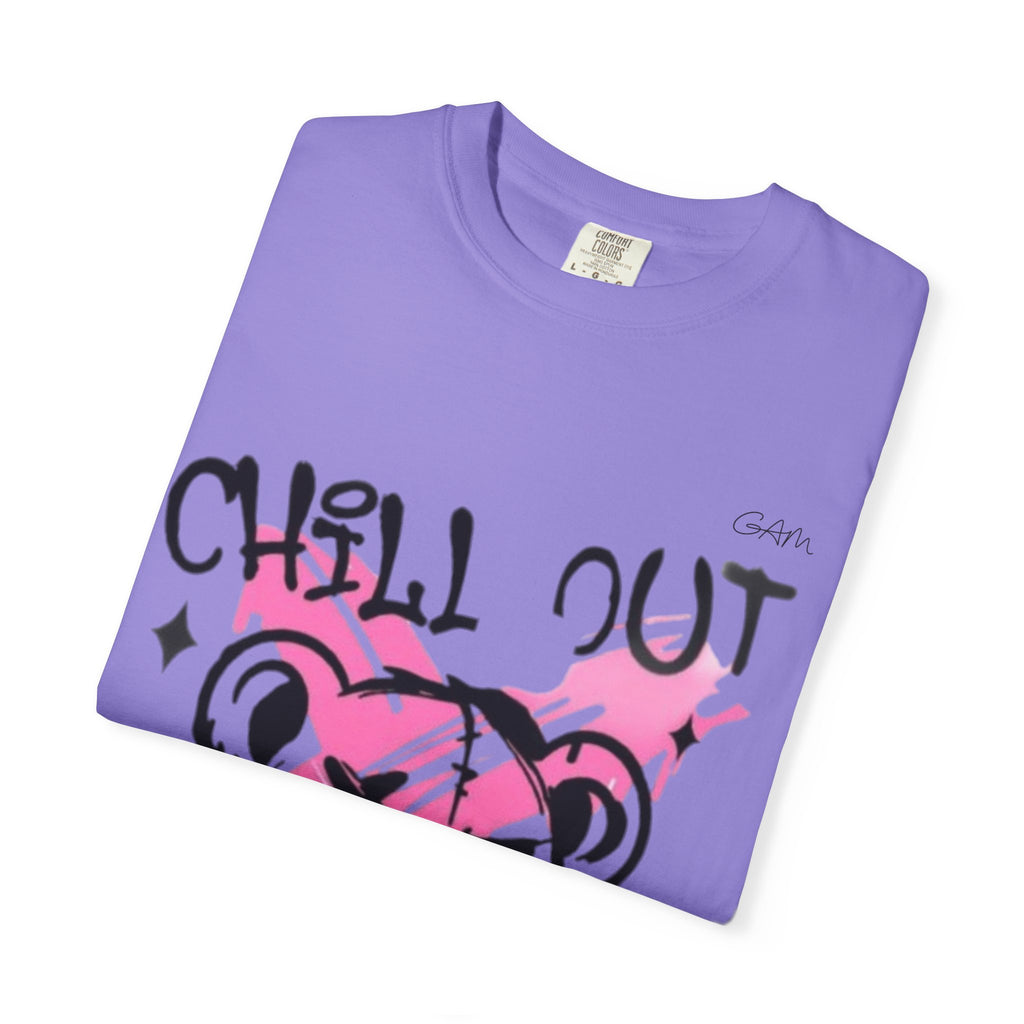 Chill Out Bear T-Shirt — Pink Graffiti Streetwear Tee