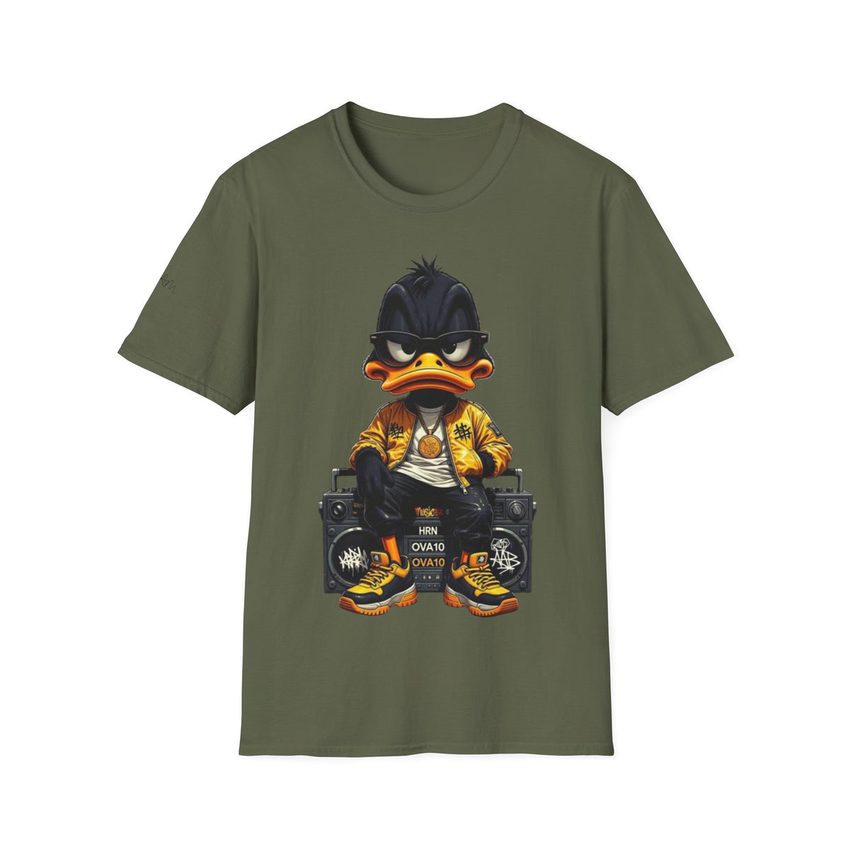Streetwear Duck Graphic T-Shirt — Cool Urban Hip-Hop Cartoon Tee