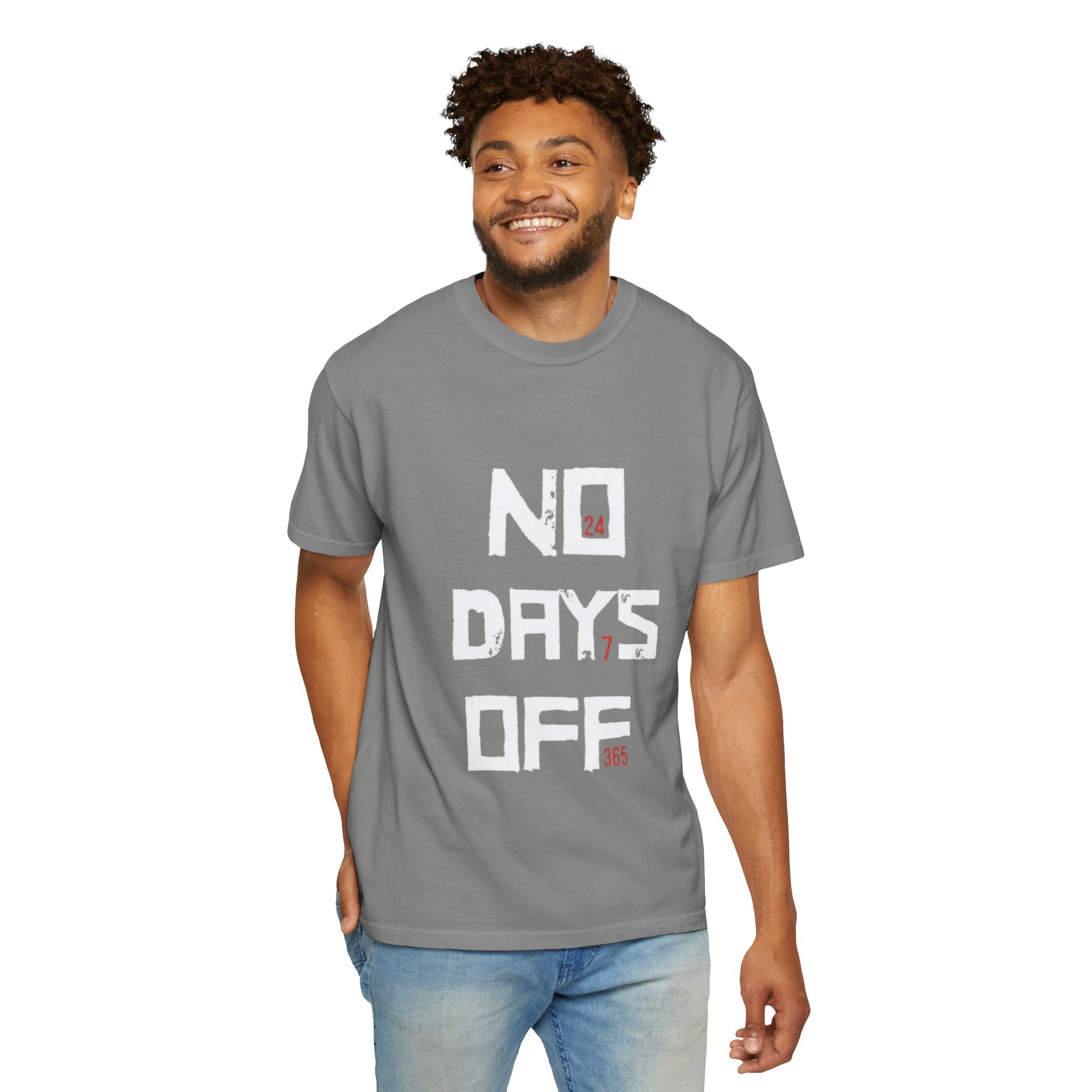 No Days Off T-Shirt — Motivational Gym Workout Tee