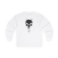 Skull Splatter Long Sleeve Tee — Distressed Punk Graphic