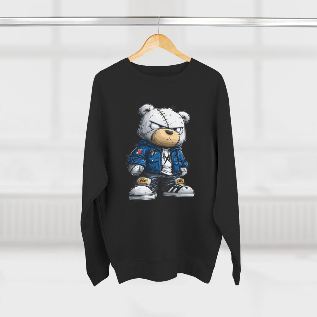 Streetwear Teddy Sweatshirt — Cool Teddy Bear Graphic Crewneck