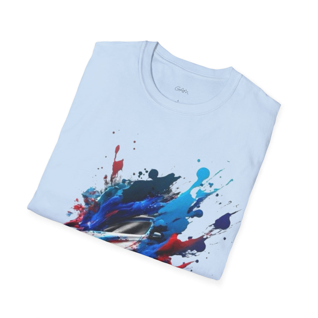 Sports Car Paint-Splash T-Shirt — Racing Art Graphic Tee