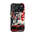Racing Street Scenes Phone Case — Red Sports Car Urban Speed Design