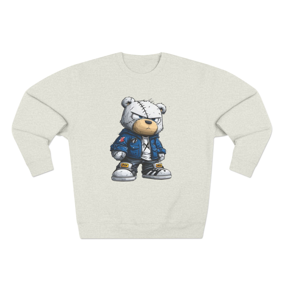 Streetwear Teddy Sweatshirt — Cool Teddy Bear Graphic Crewneck