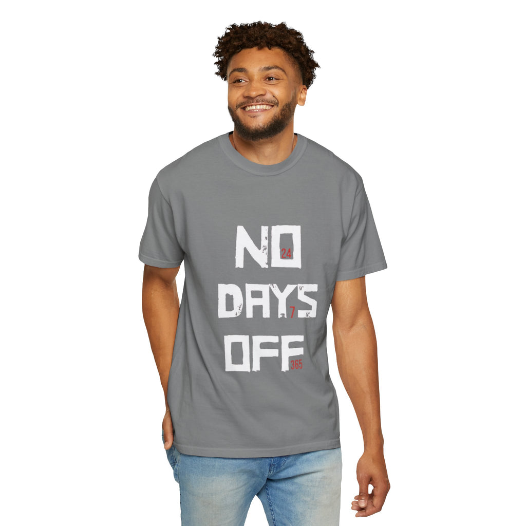 No Days Off T-Shirt — Motivational Gym Workout Tee