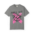 Chill Out Bear T-Shirt — Pink Graffiti Streetwear Tee