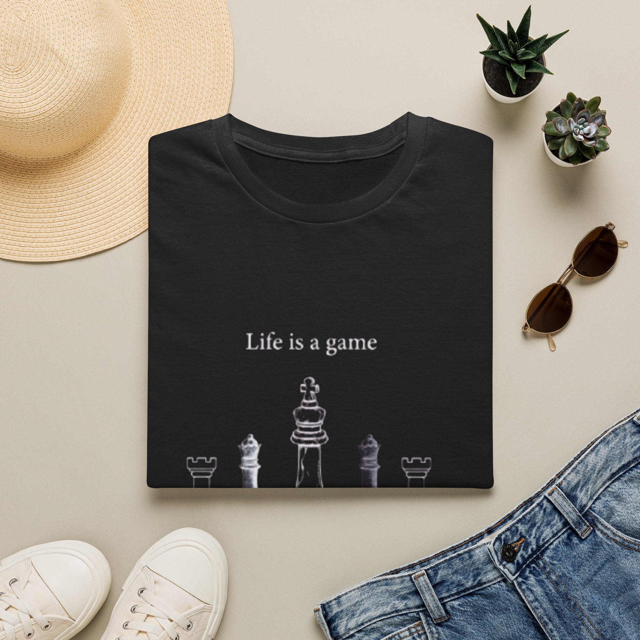 Life Is a Game Chess T-Shirt — Inspirational Chess Quote Tee