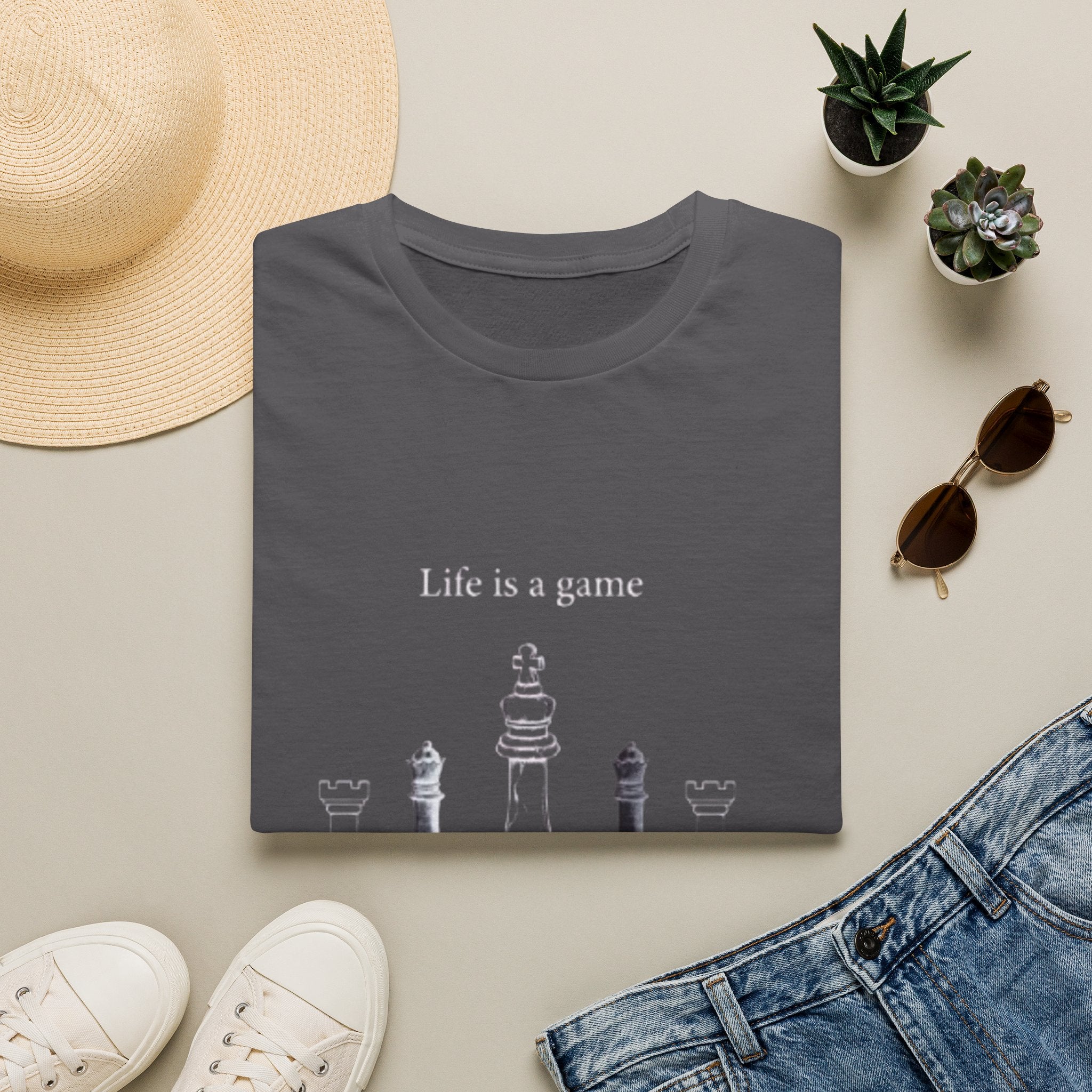 Life Is a Game Chess T-Shirt — Inspirational Chess Quote Tee
