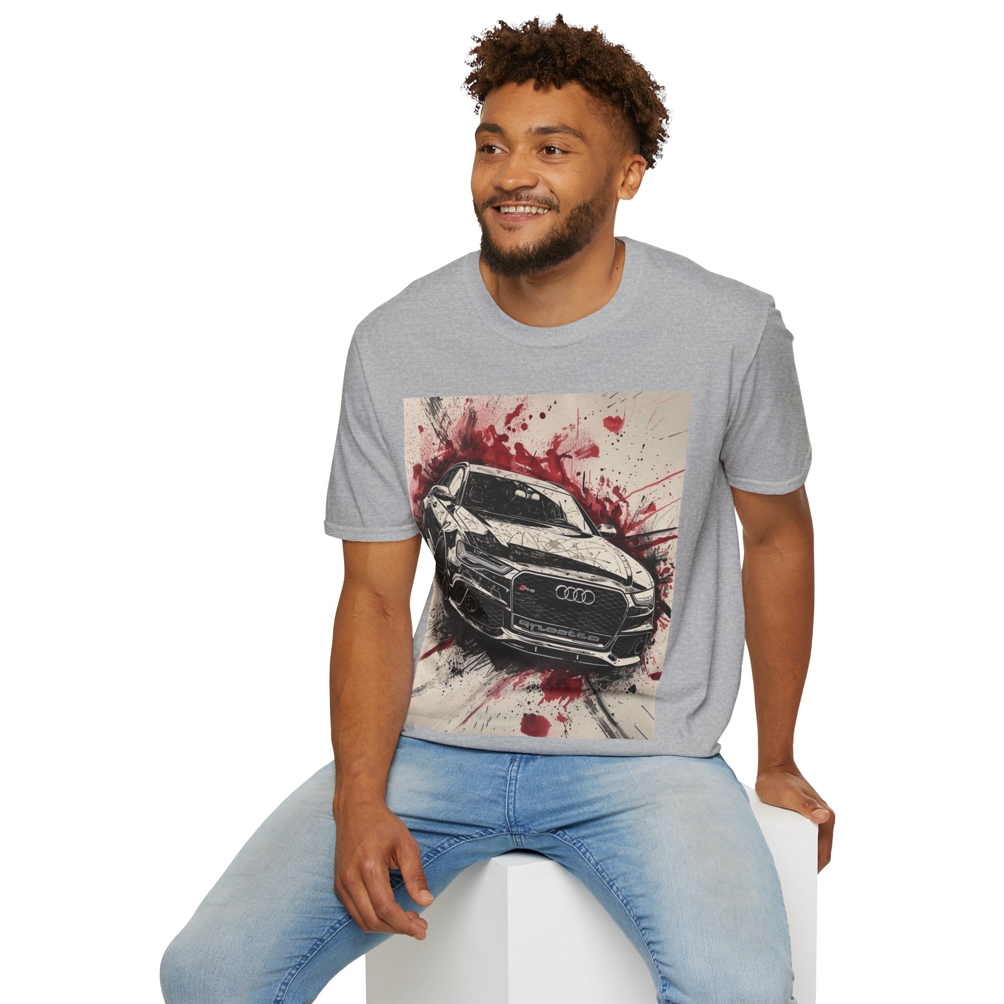 Sports Car Graphic T-Shirt — Red Splash Racing Tee