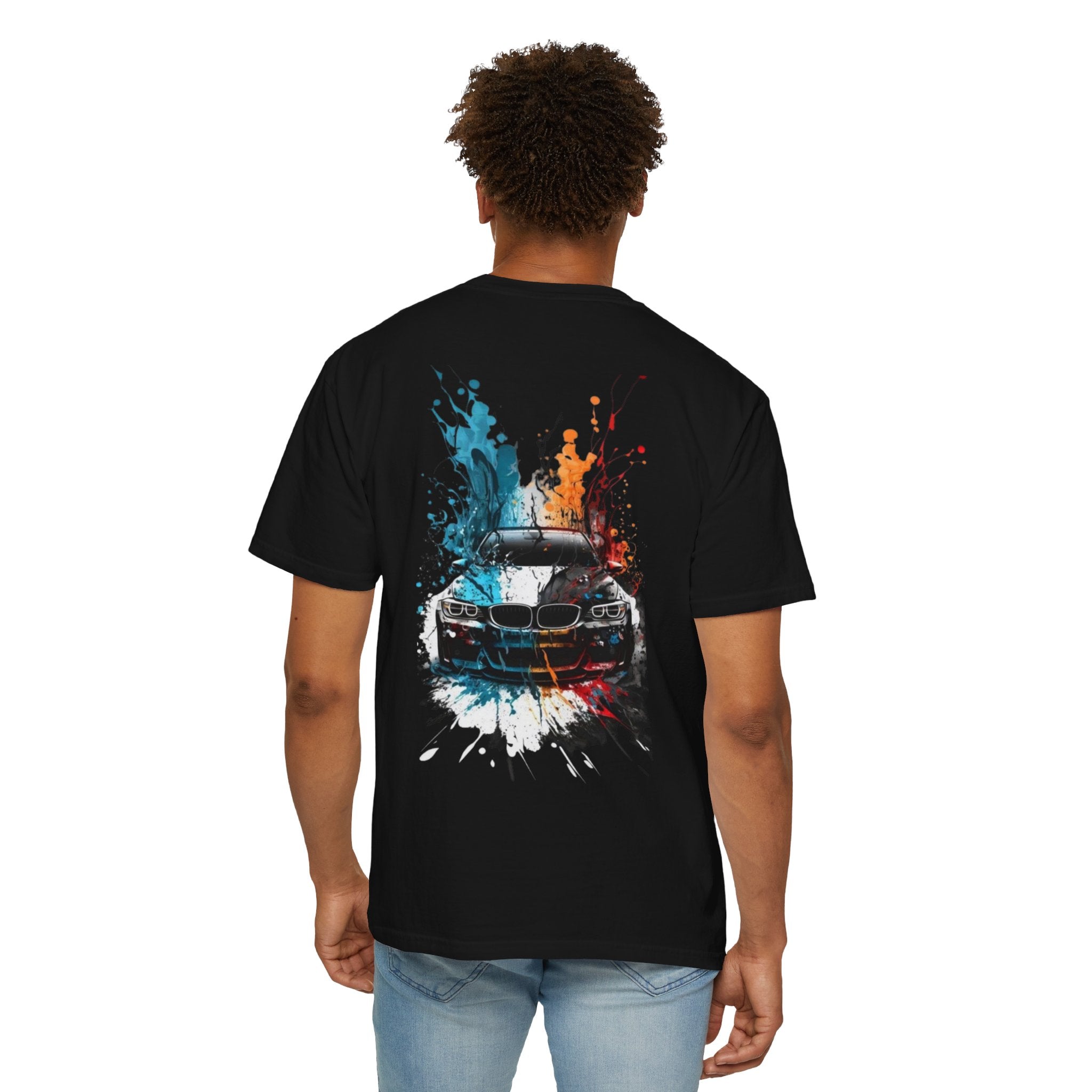 Car Splash Sports Car T-Shirt — Colorful Splatter Race Tee
