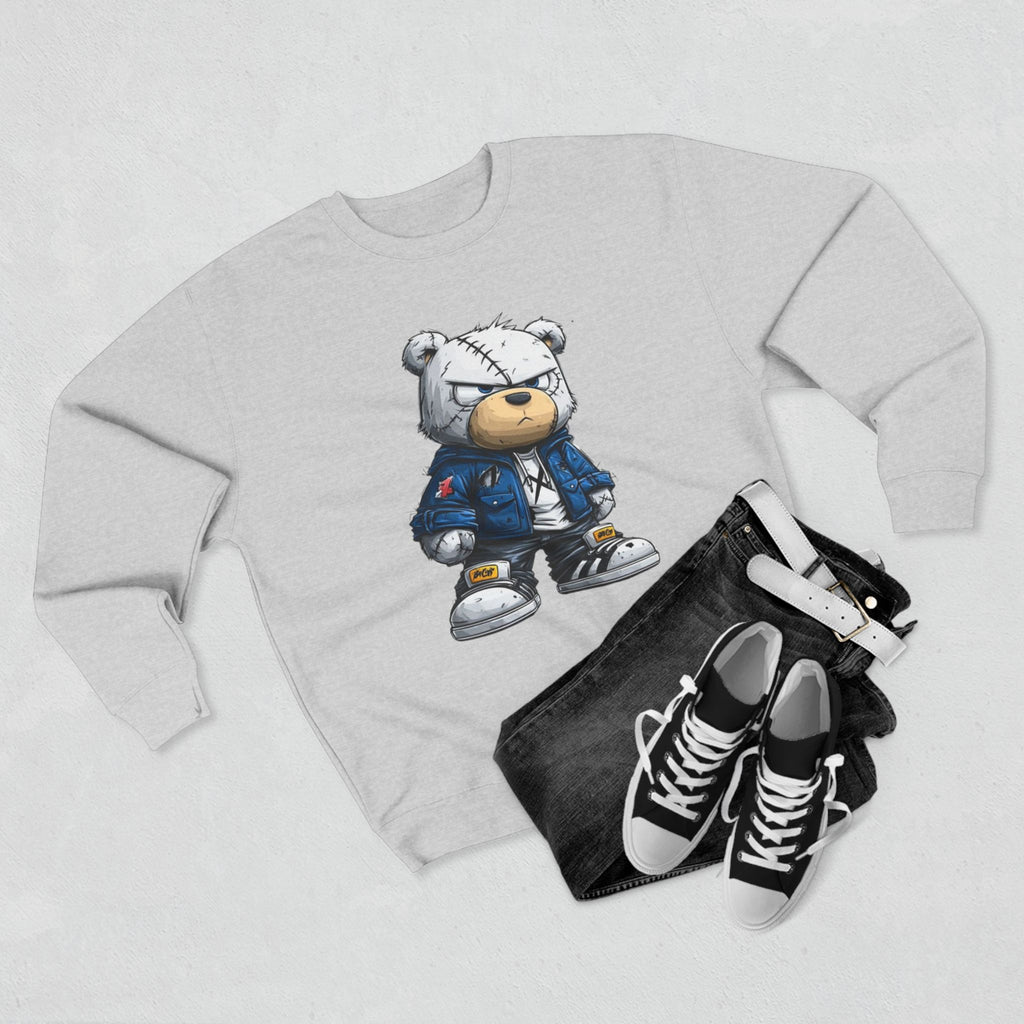 Streetwear Teddy Sweatshirt — Cool Teddy Bear Graphic Crewneck