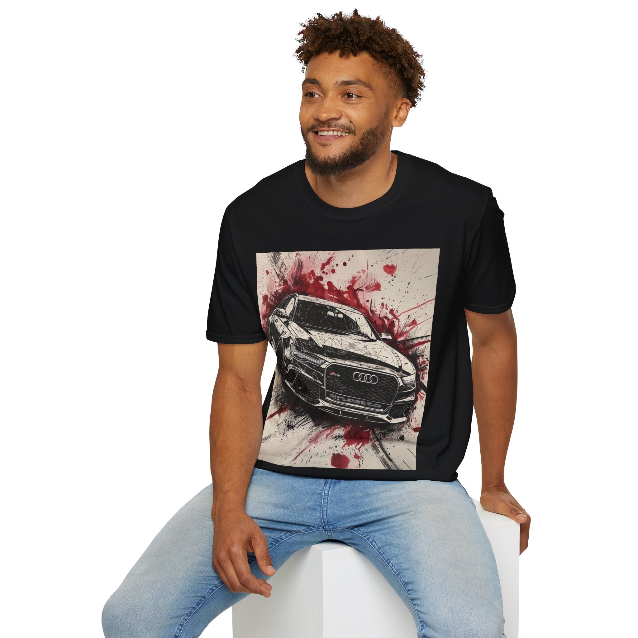 Sports Car Graphic T-Shirt — Red Splash Racing Tee