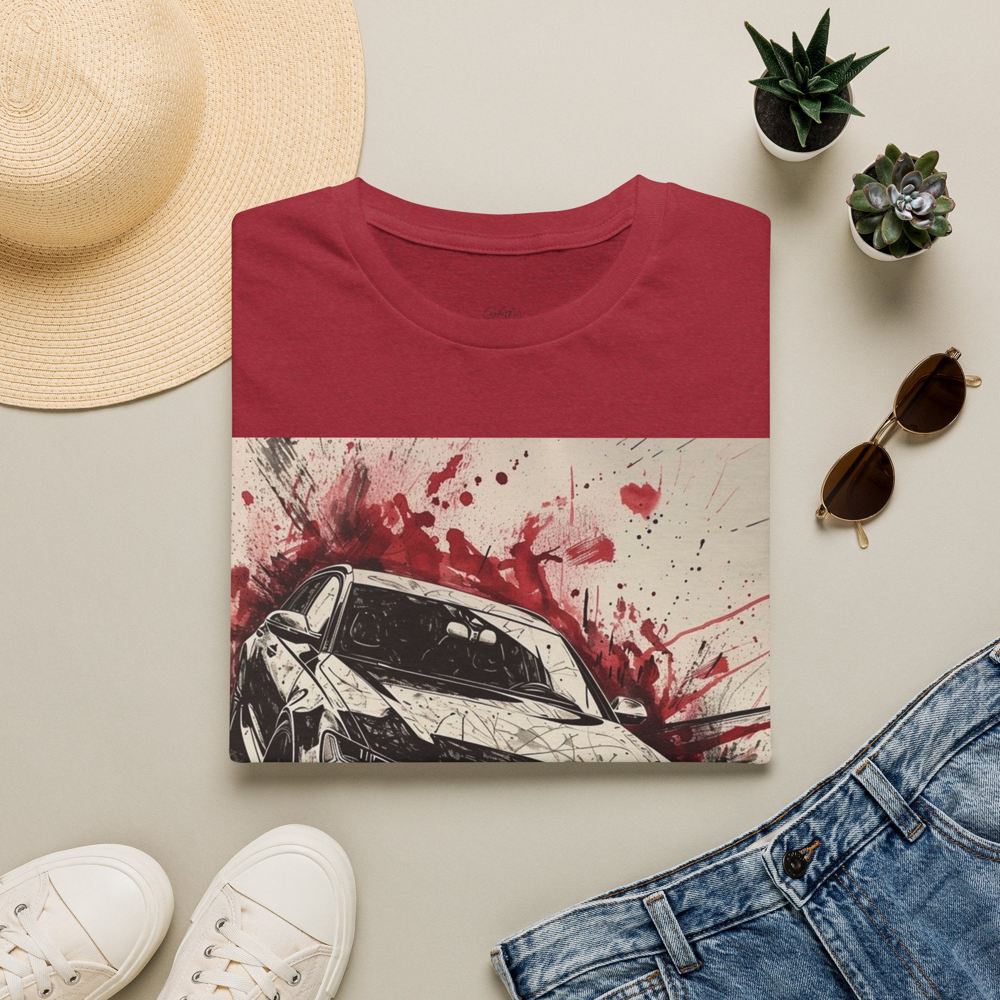 Sports Car Graphic T-Shirt — Red Splash Racing Tee