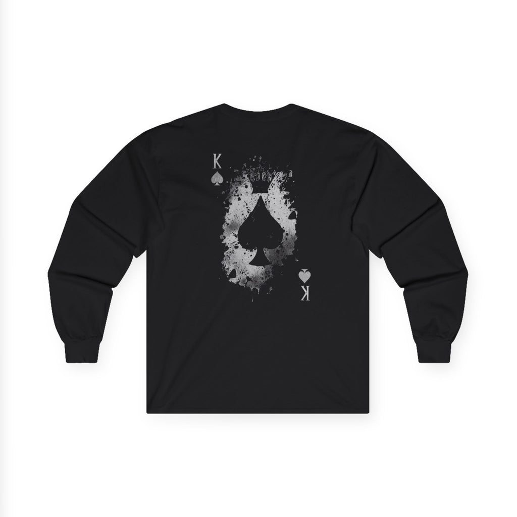 King of Spades Grunge Long Sleeve Tee