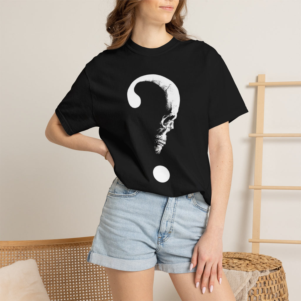 Mystery Skull Question Mark T-Shirt — Gothic Graphic Tee