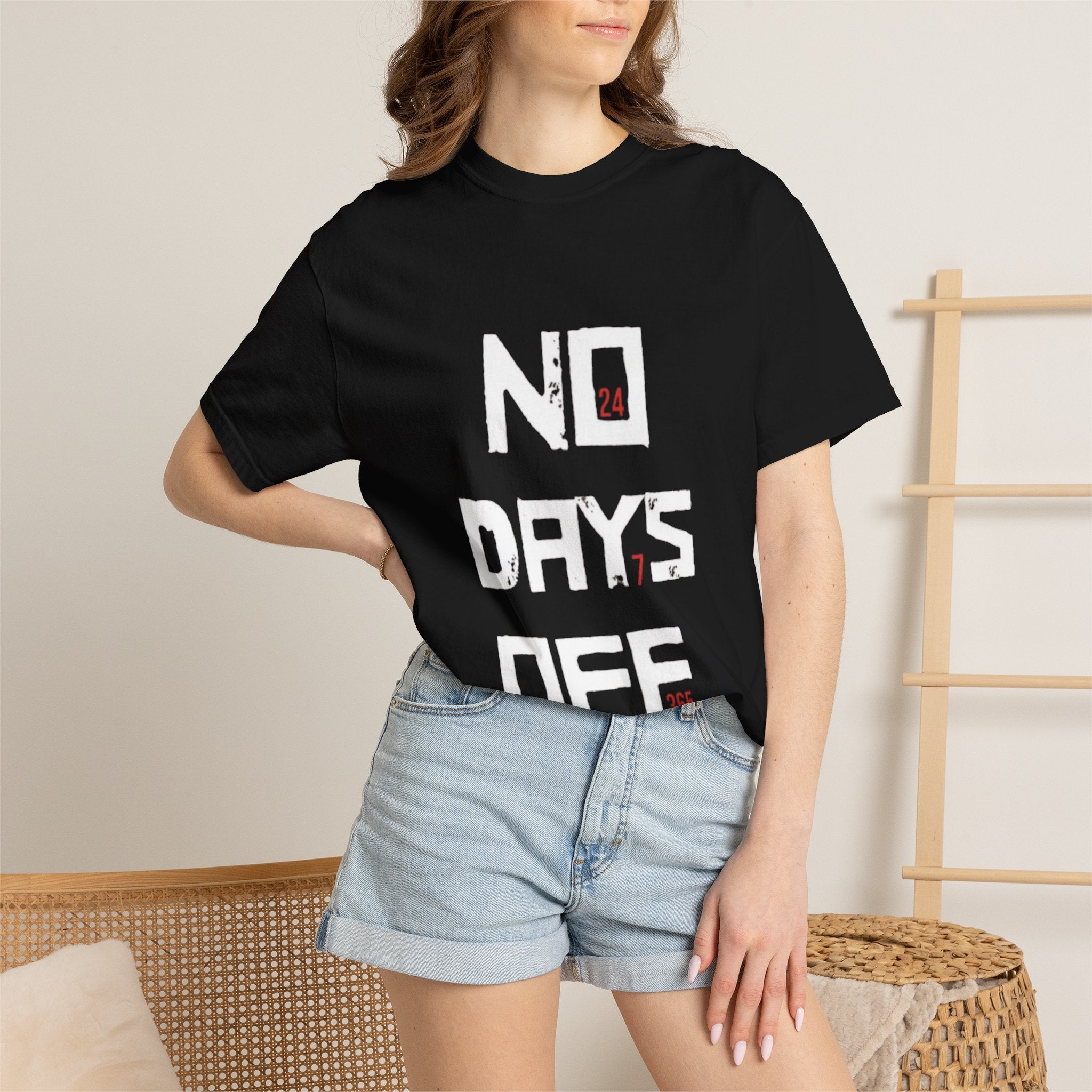 No Days Off T-Shirt — Motivational Gym Workout Tee