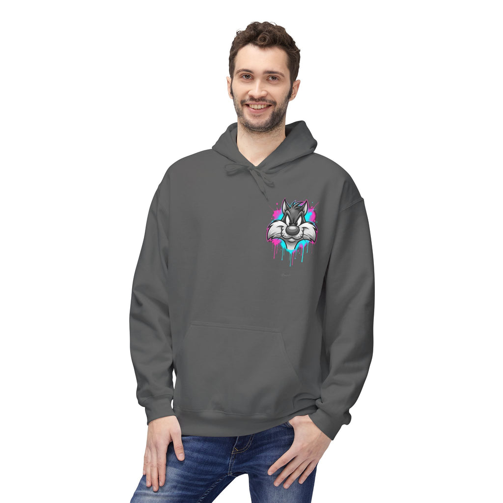 Graffiti Duck Hoodie — Drip Art Cartoon Pullover