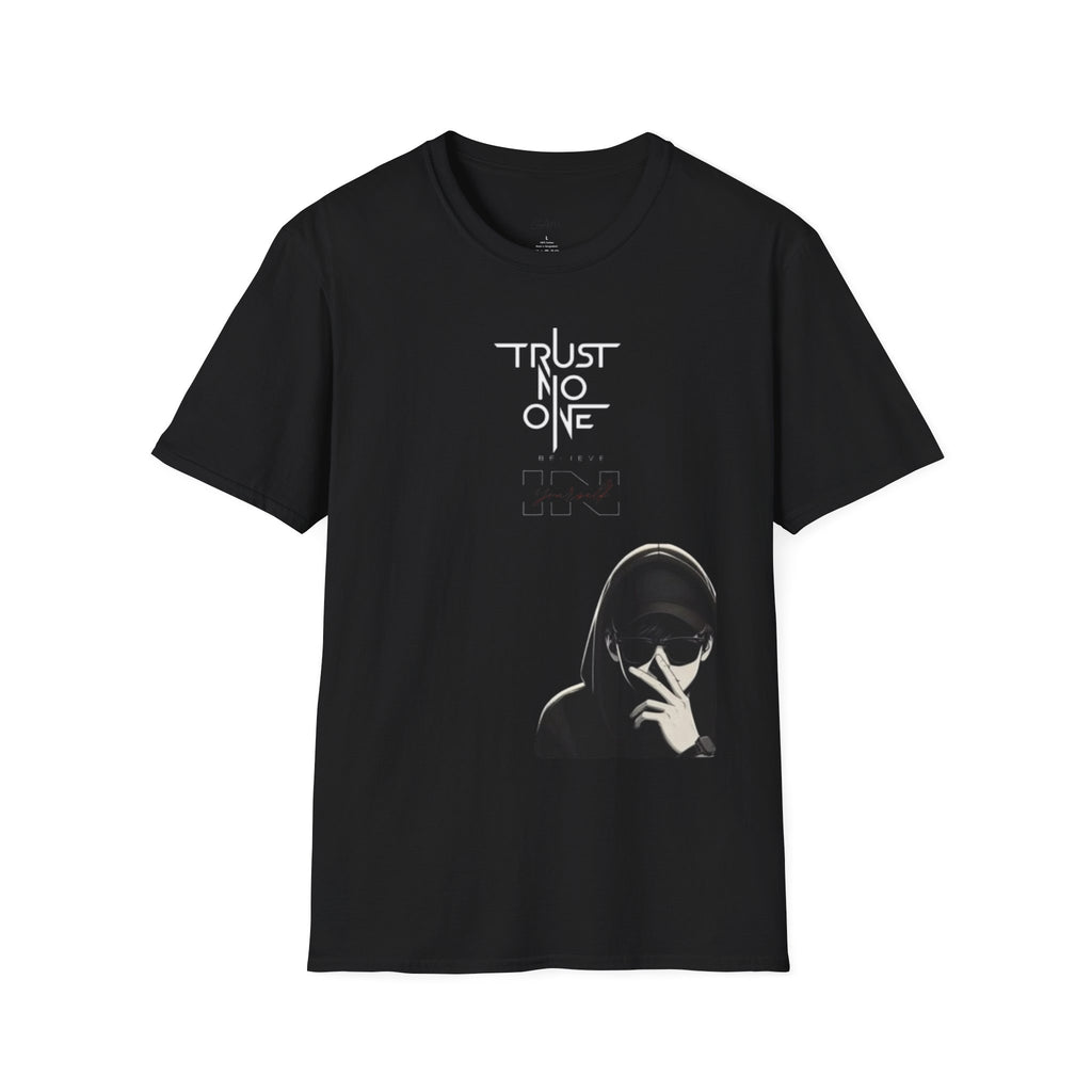 Trust No One Tee — Anonymous Hacker Graphic T-Shirt
