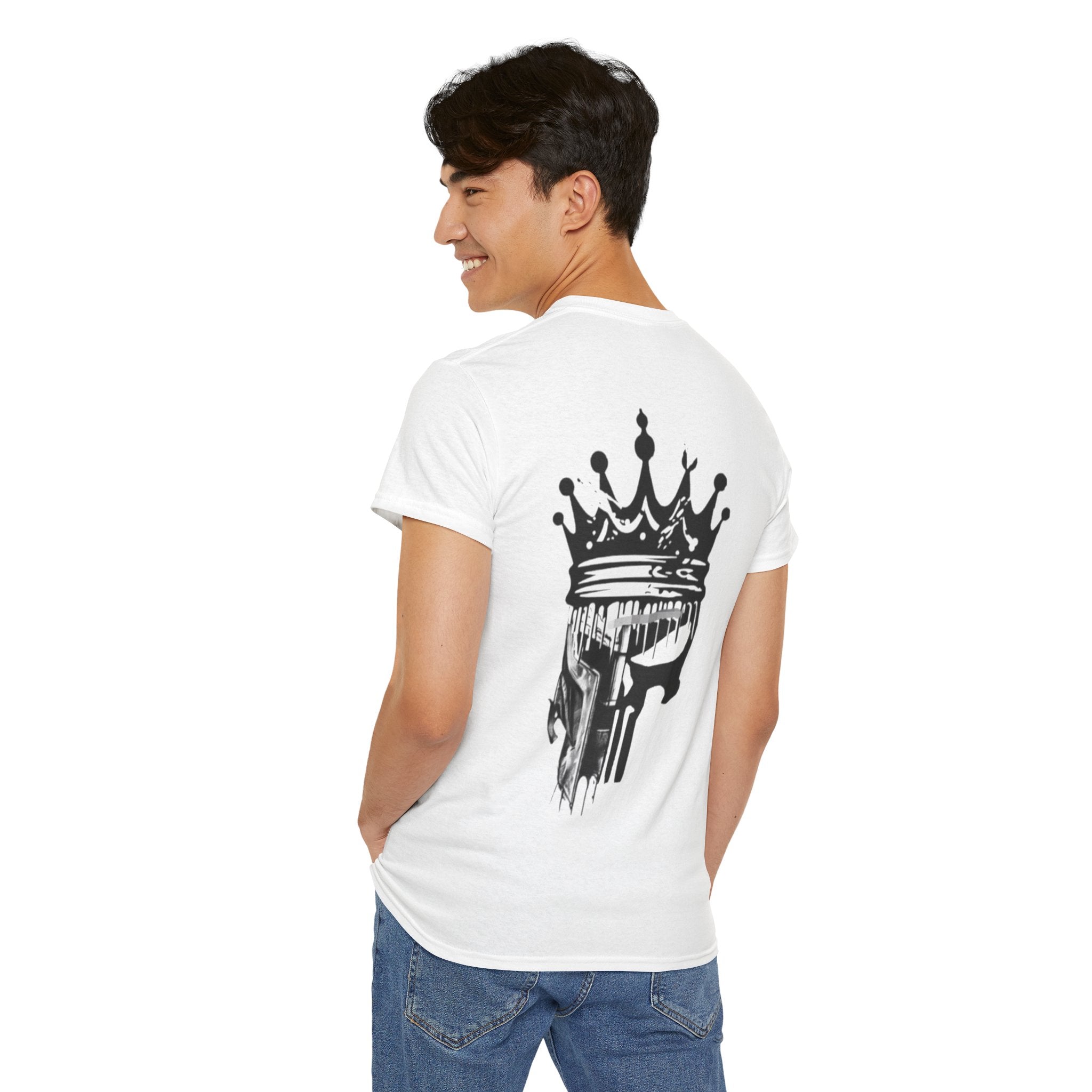 Skull King Tee — Grunge Crown Graphic T‑Shirt