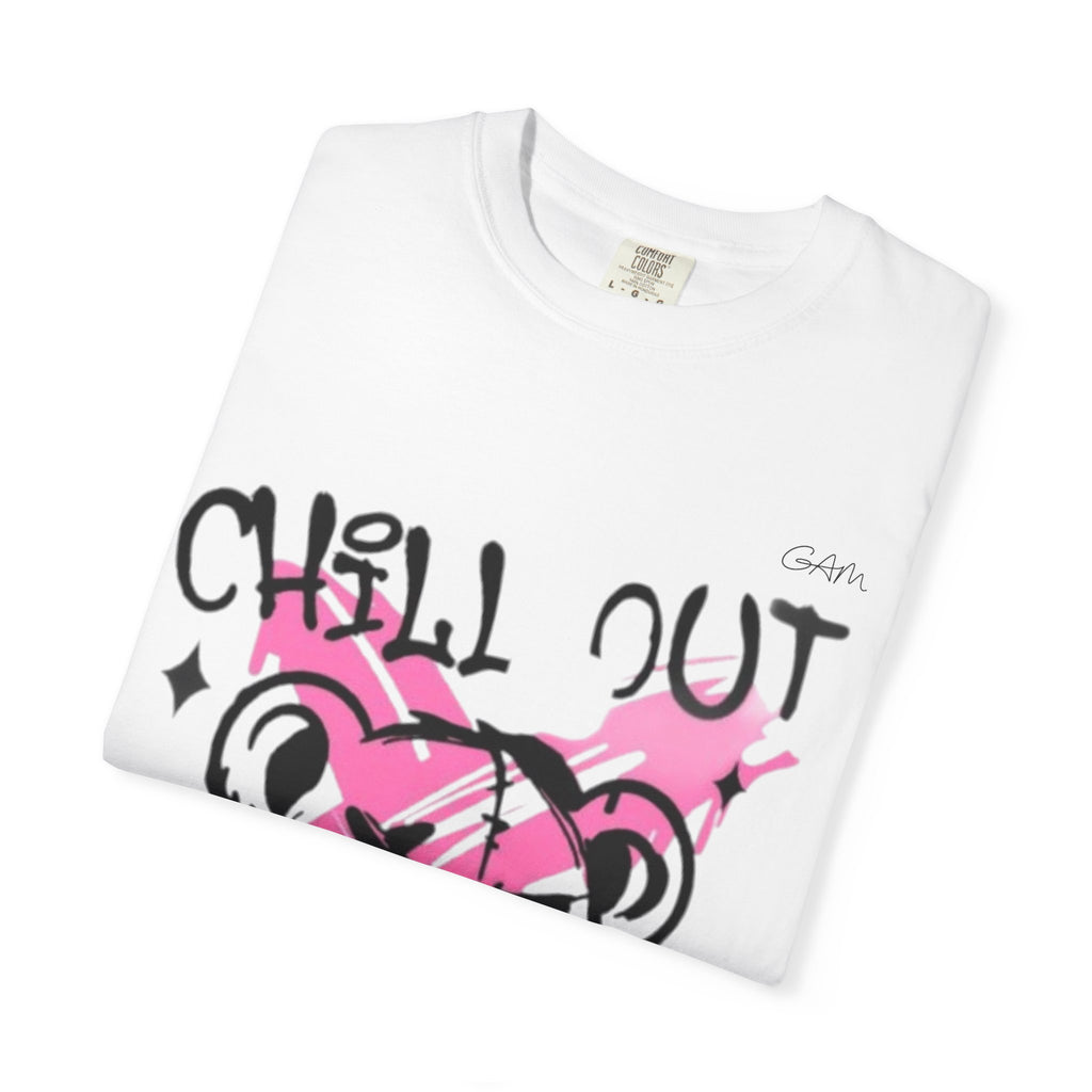 Chill Out Bear T-Shirt — Pink Graffiti Streetwear Tee