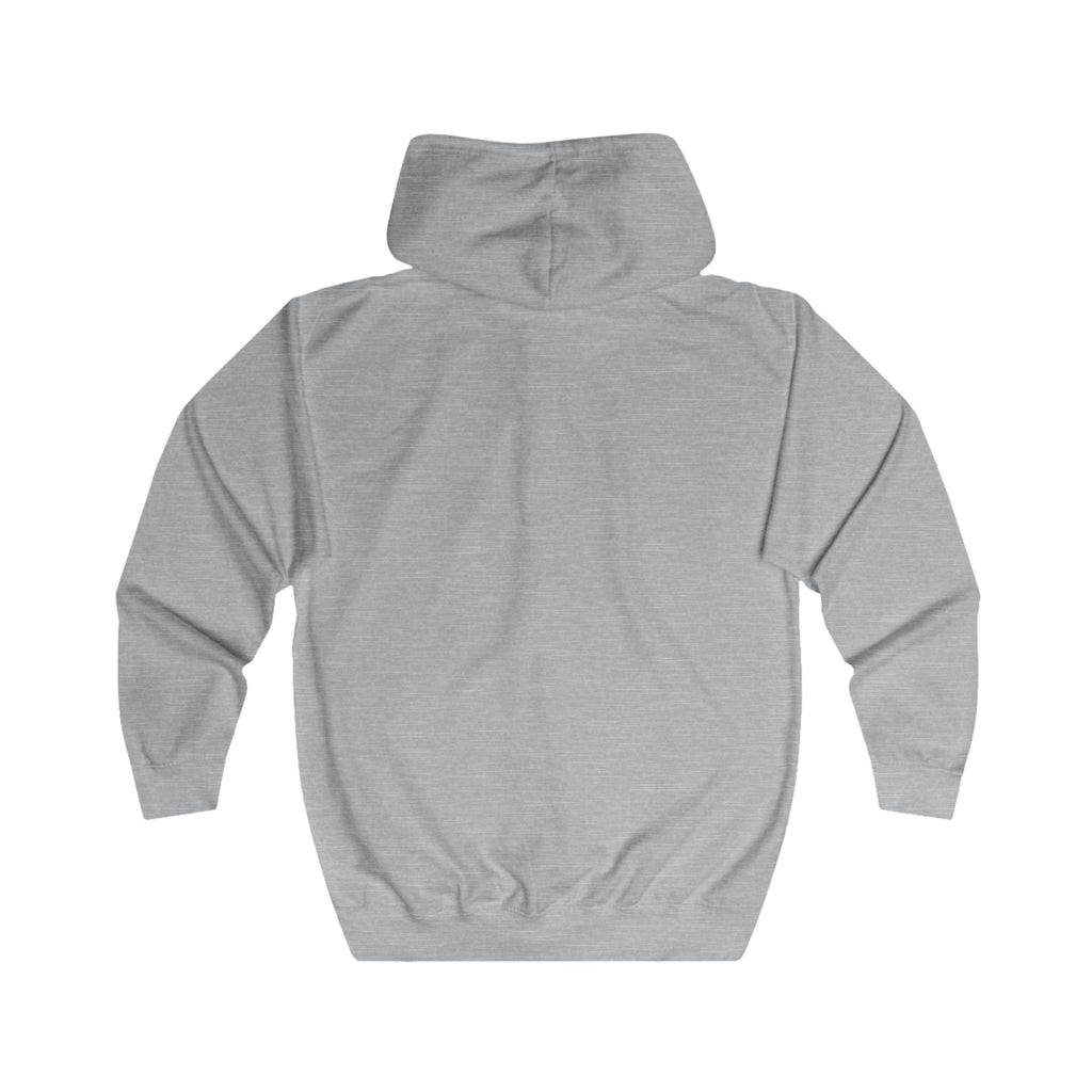 Friend Graphic Zip Hoodie — Bold Block Lettering Casual Zip-Up