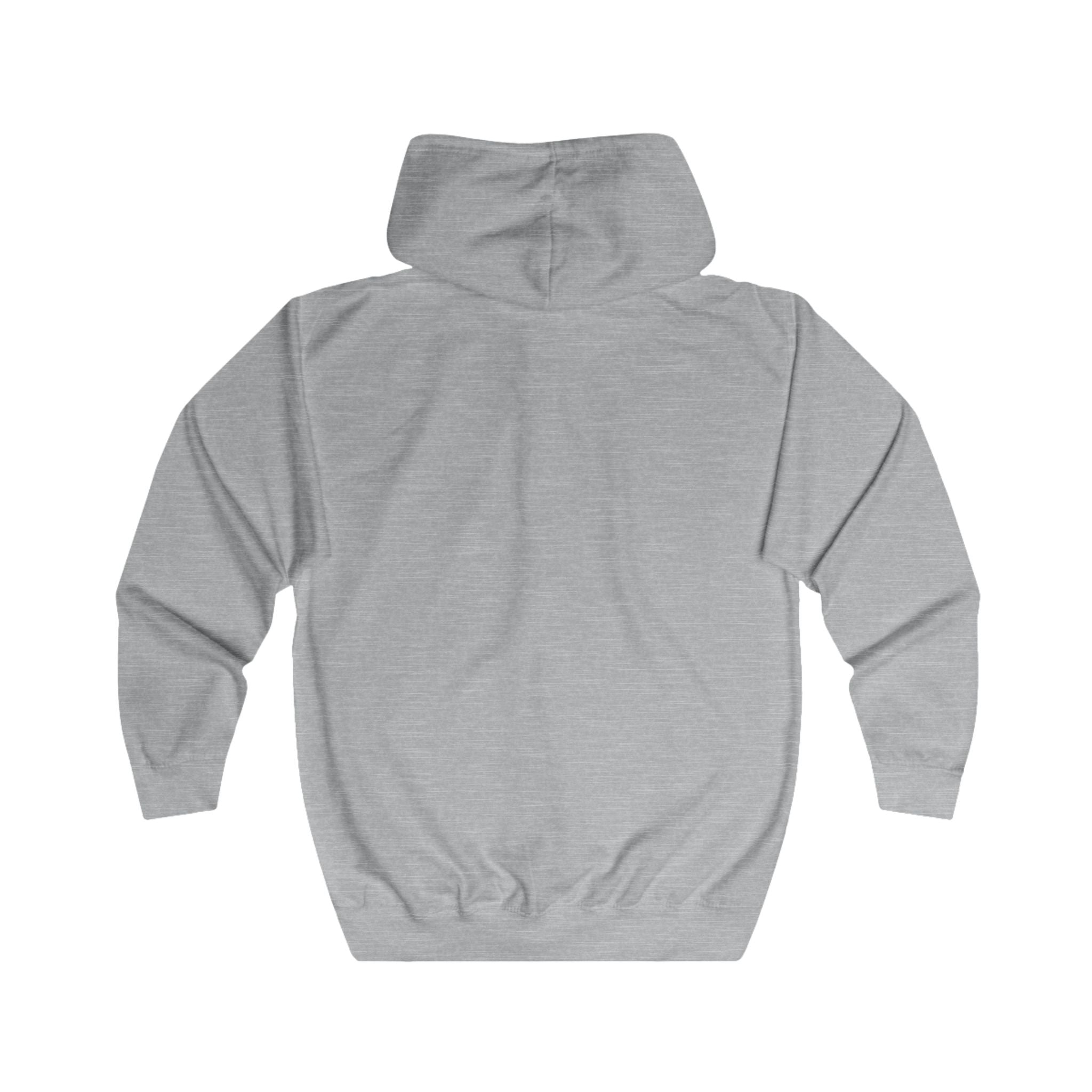 Friend Graphic Zip Hoodie — Bold Block Lettering Casual Zip-Up