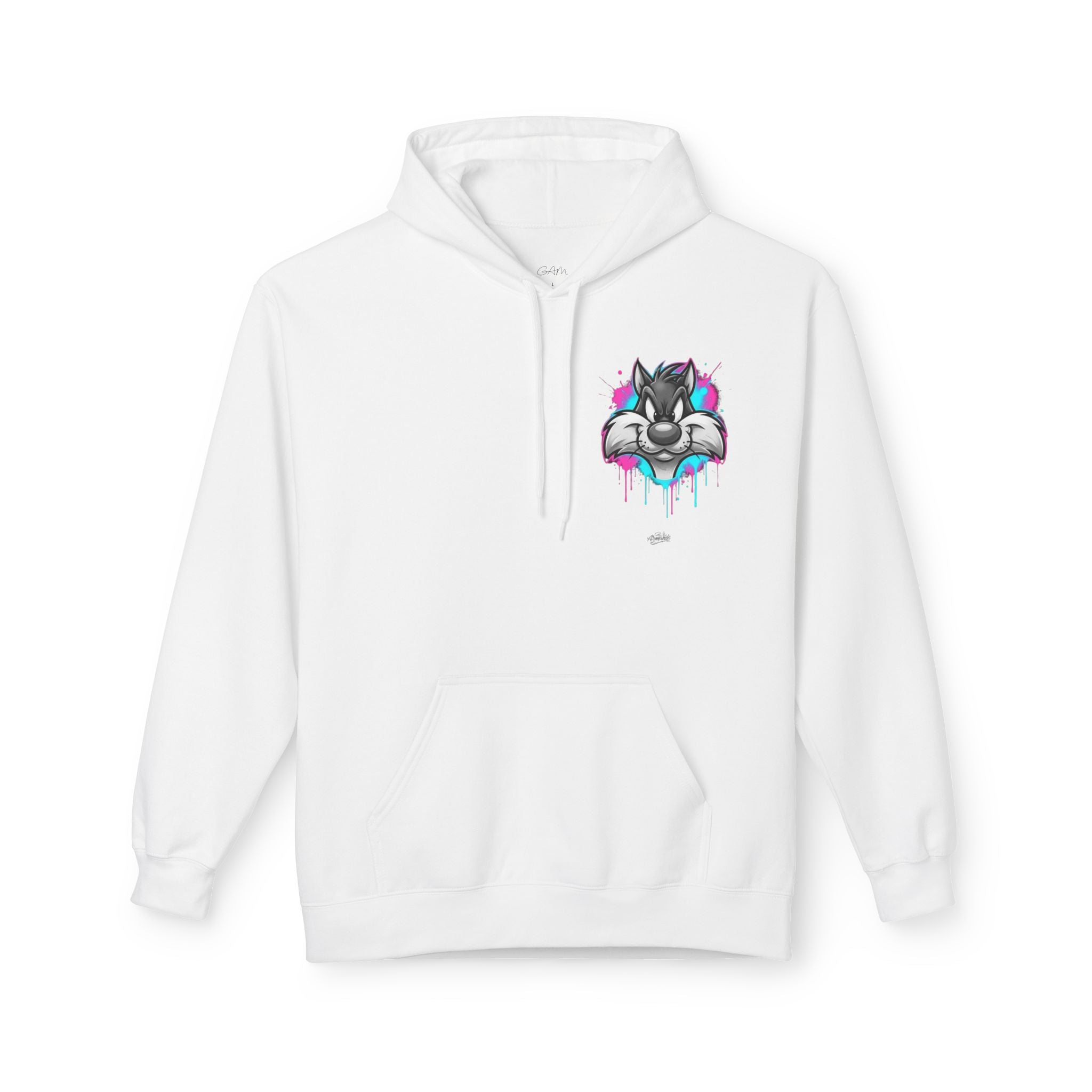 Graffiti Duck Hoodie — Drip Art Cartoon Pullover