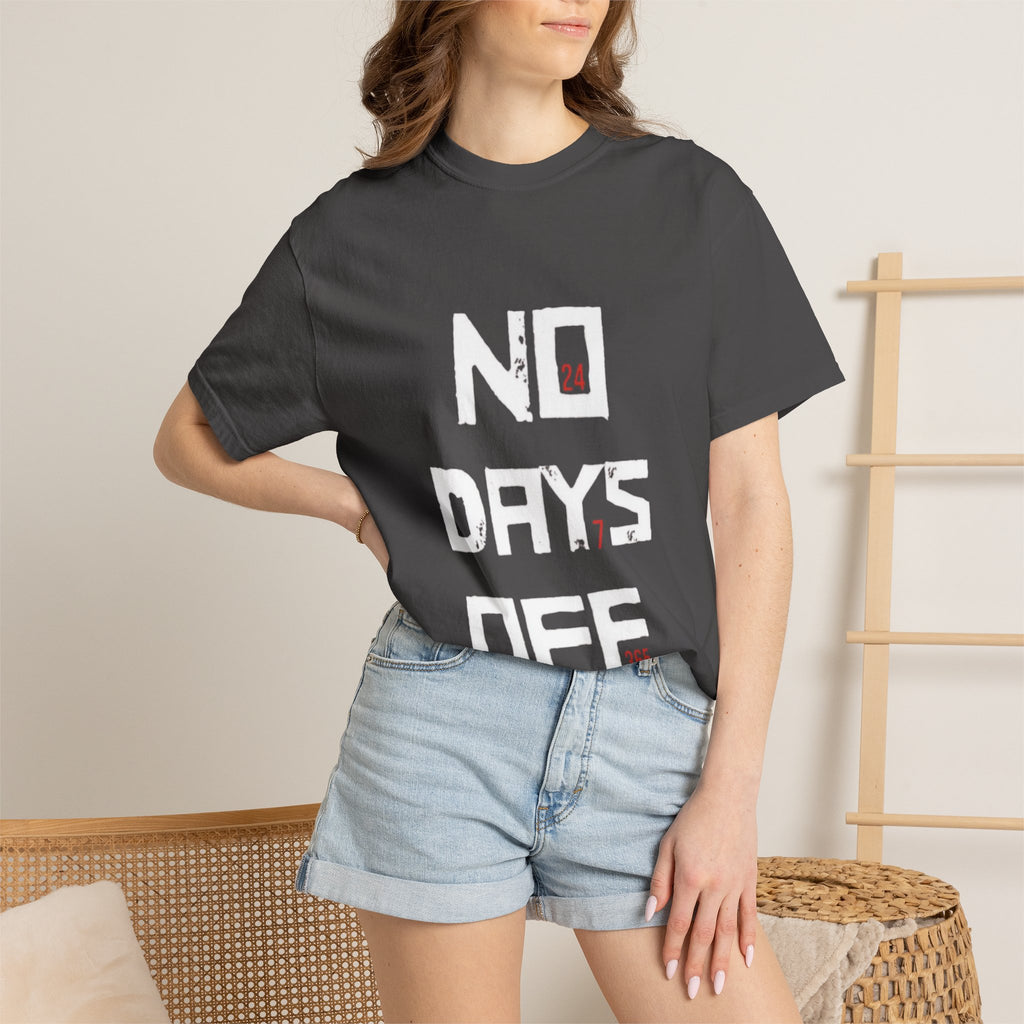 No Days Off T-Shirt — Motivational Gym Workout Tee