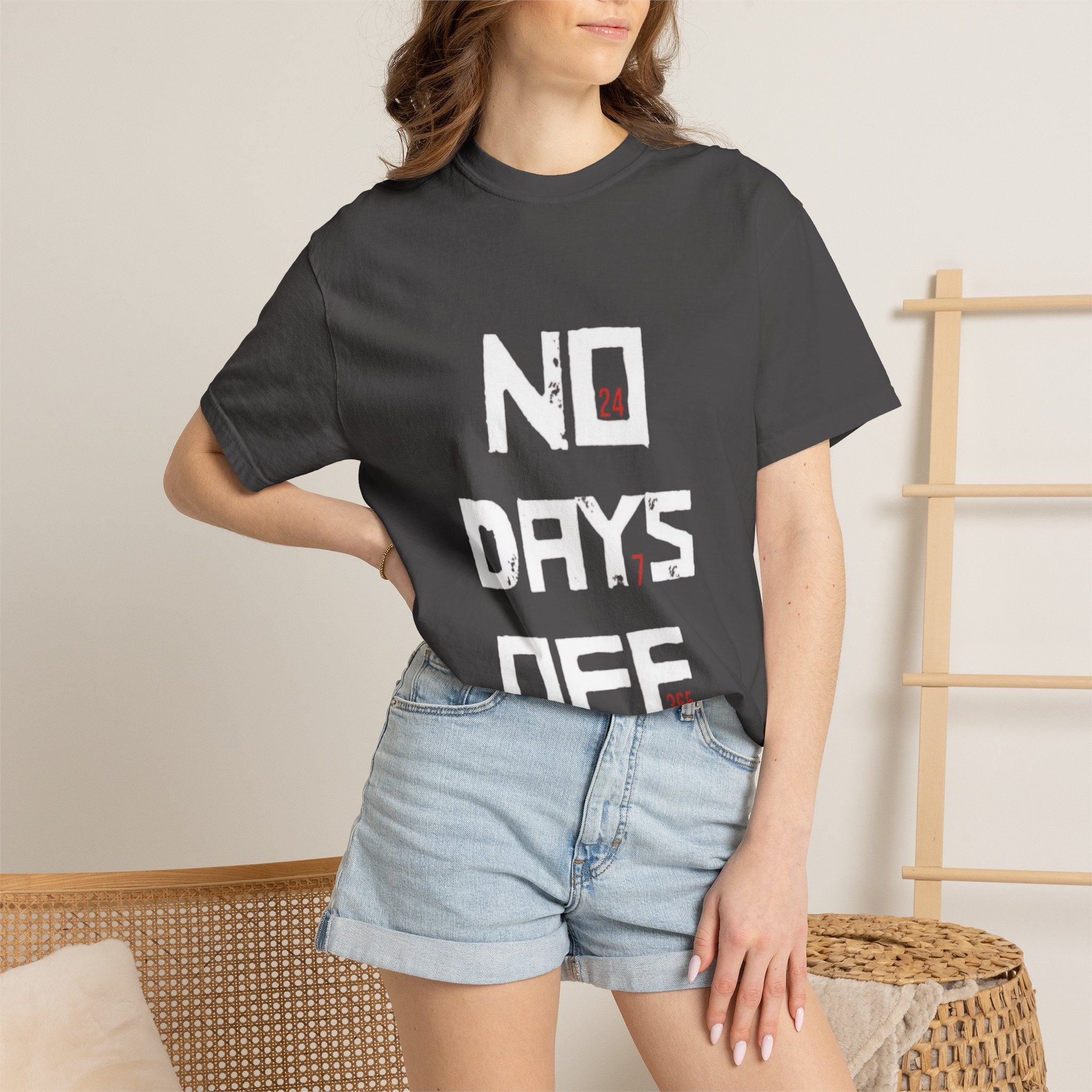 No Days Off T-Shirt — Motivational Gym Workout Tee