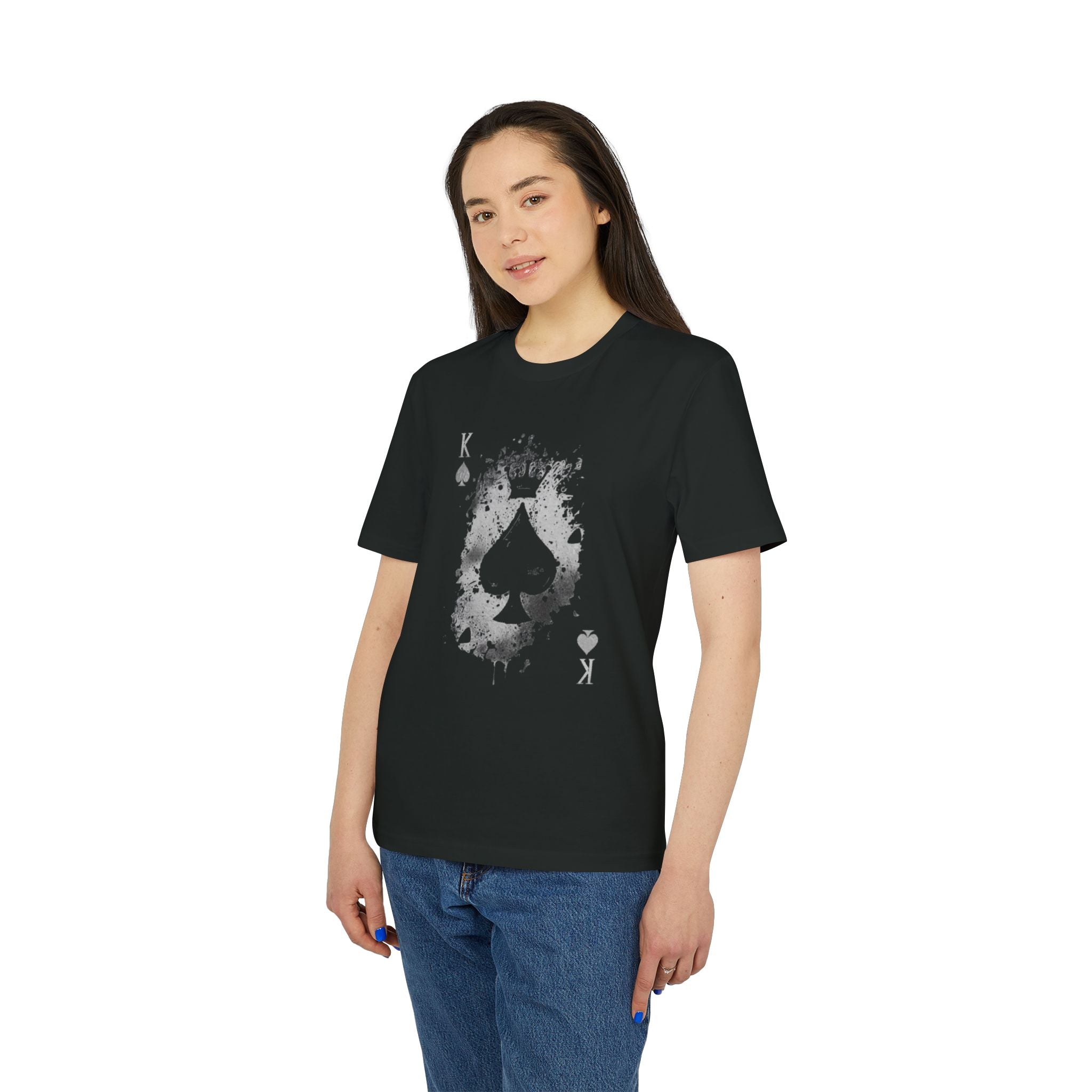 Live Loud Graphic T-Shirt — Grunge Ace of Spades Design