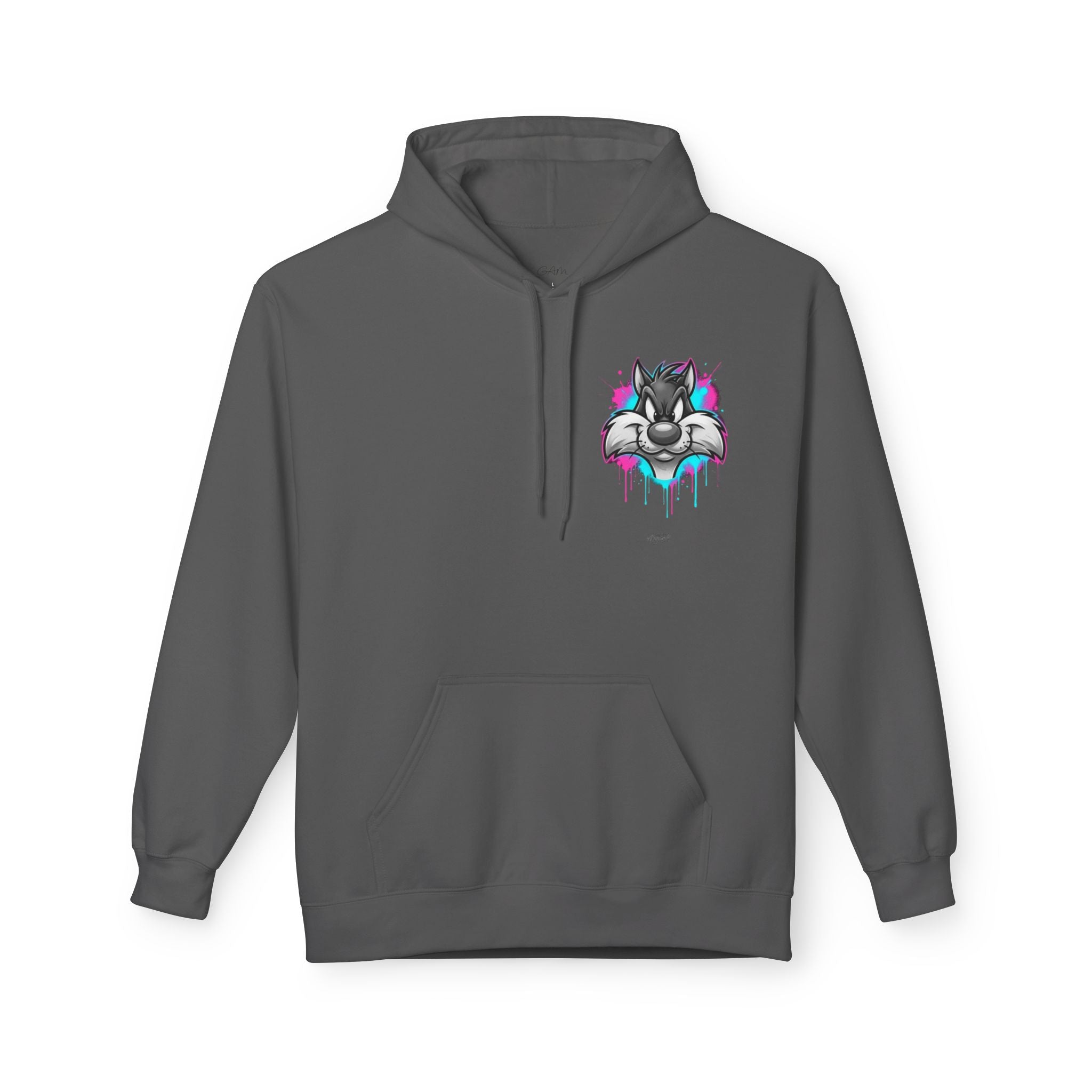 Graffiti Duck Hoodie — Drip Art Cartoon Pullover