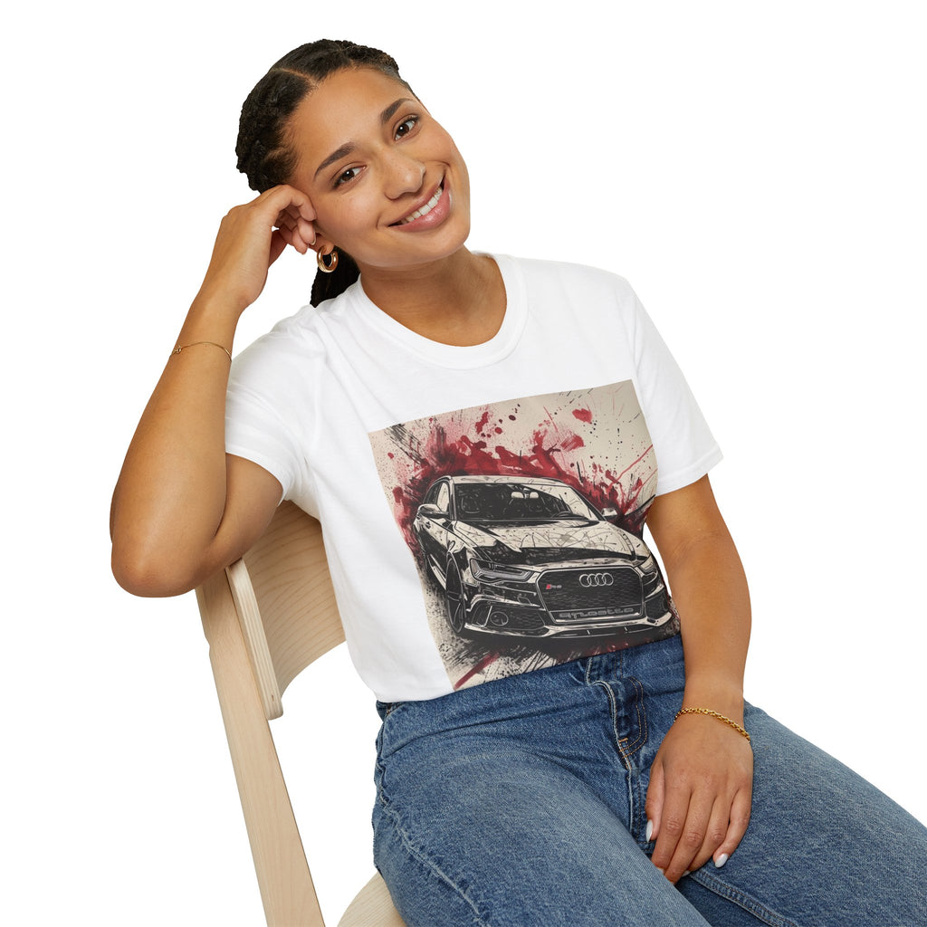 Sports Car Graphic T-Shirt — Red Splash Racing Tee