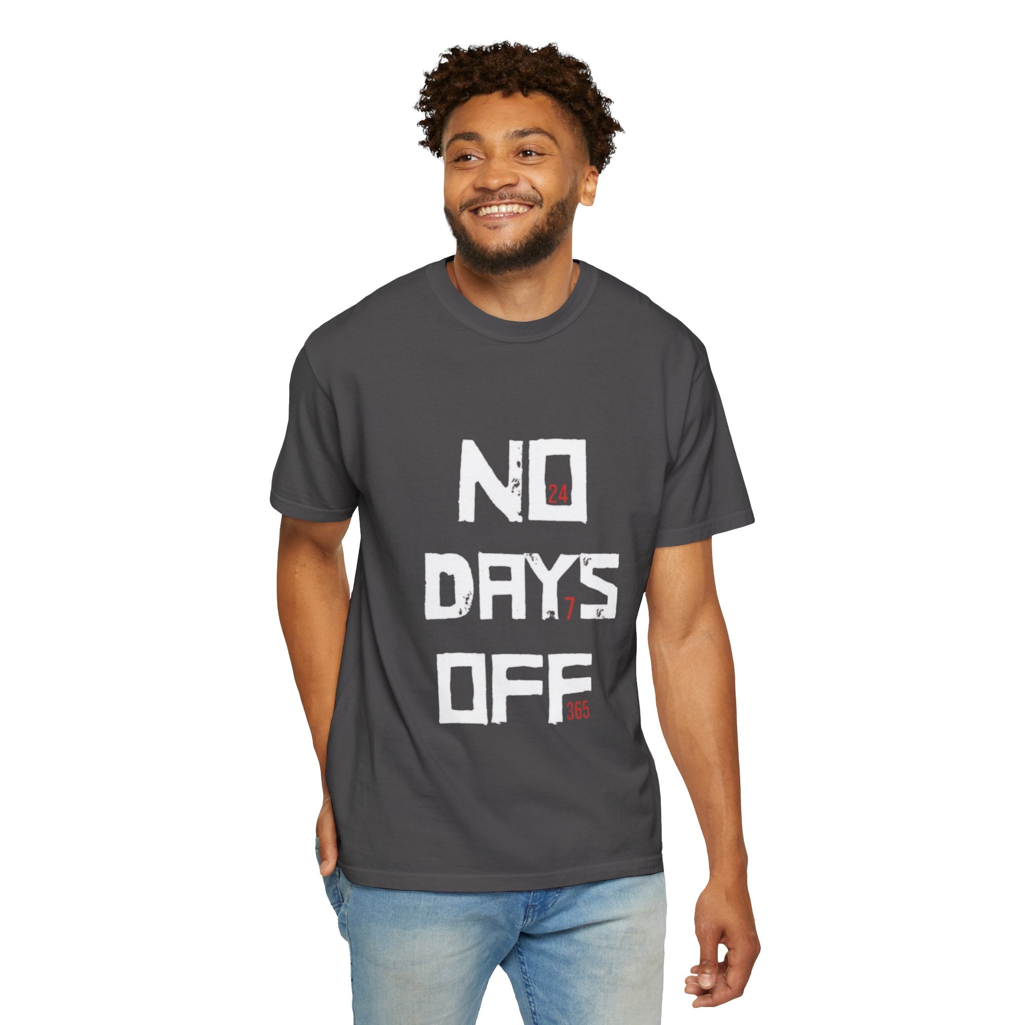 No Days Off T-Shirt — Motivational Gym Workout Tee
