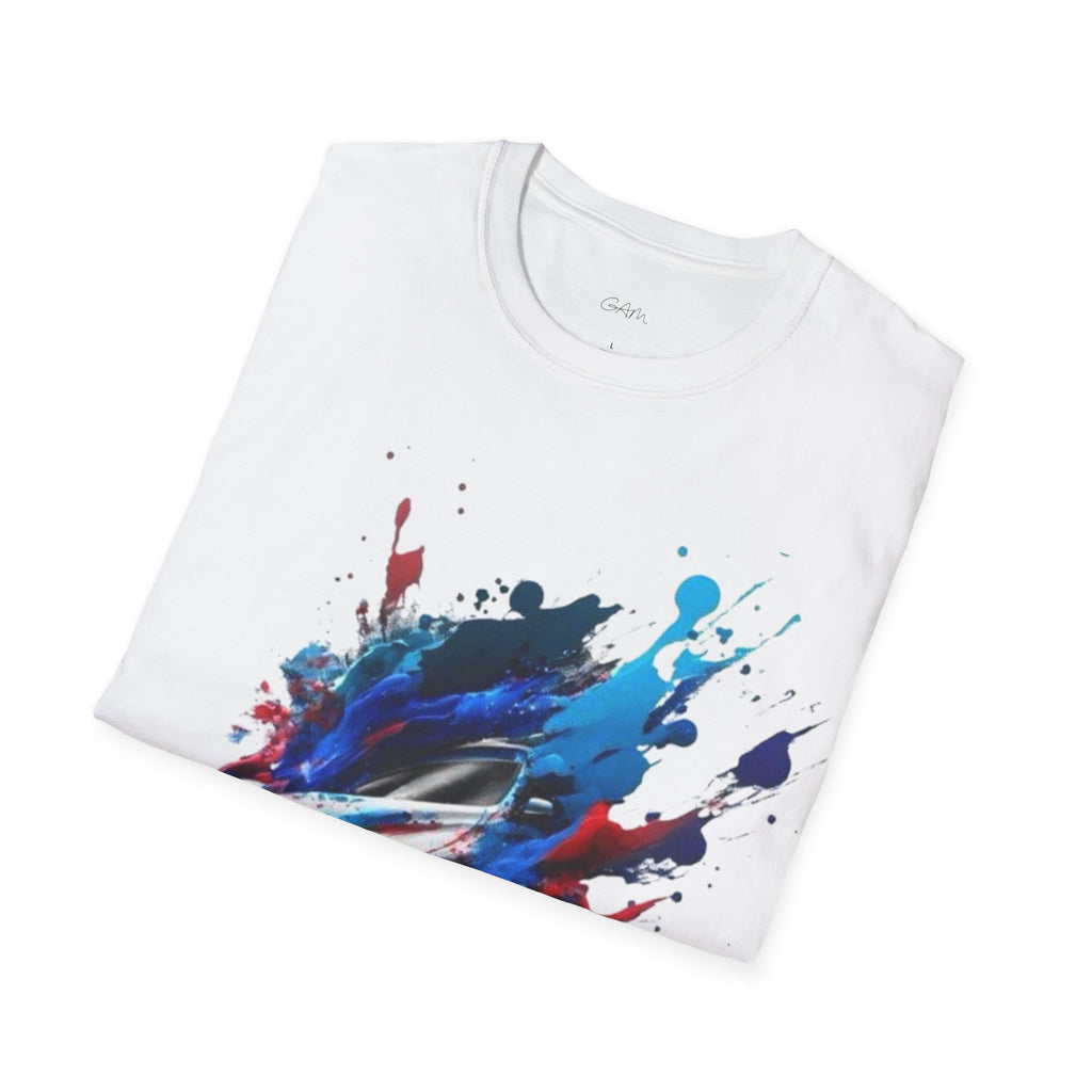 Sports Car Paint-Splash T-Shirt — Racing Art Graphic Tee