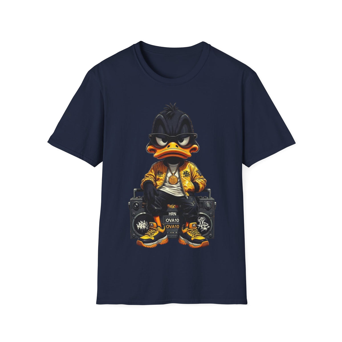 Streetwear Duck Graphic T-Shirt — Cool Urban Hip-Hop Cartoon Tee