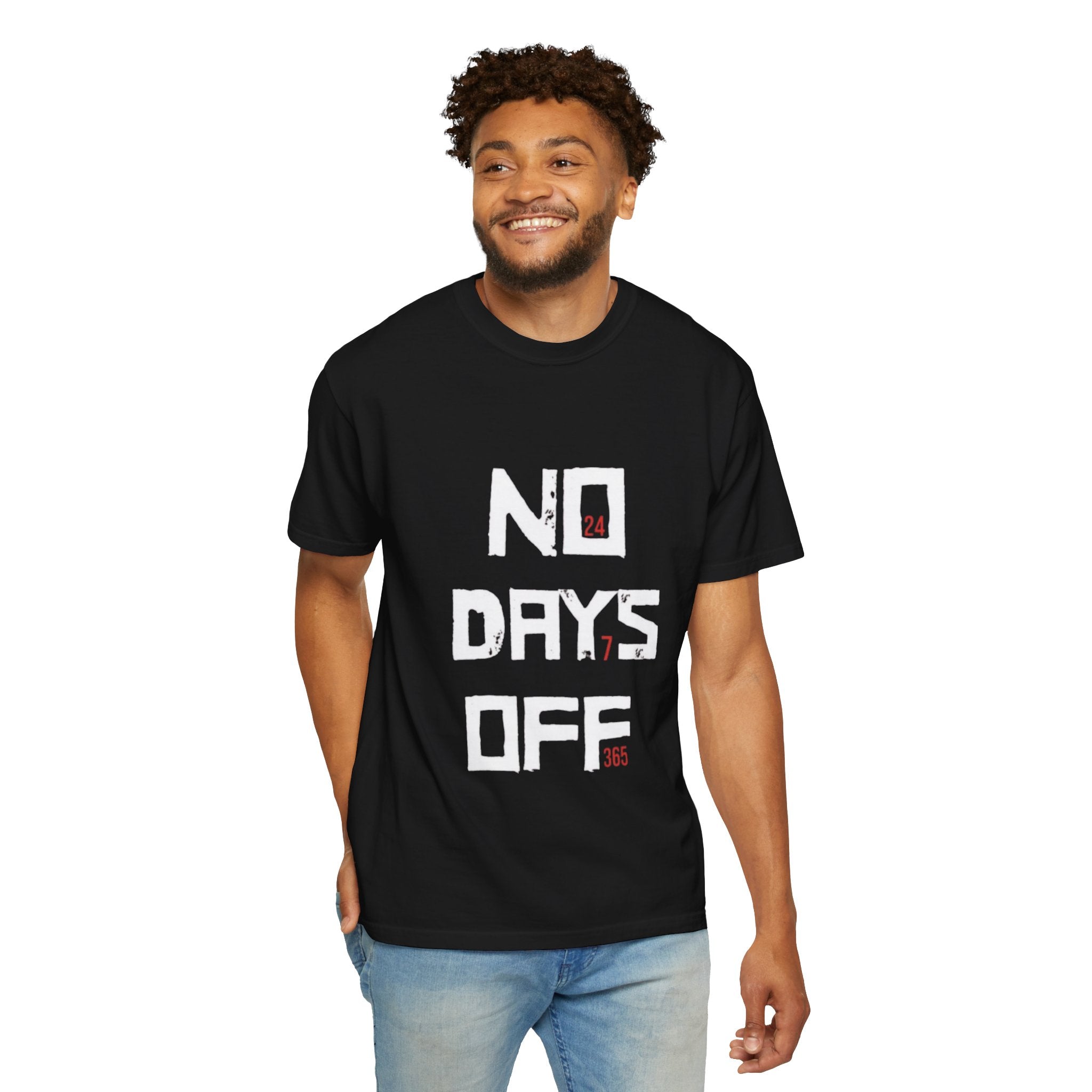 No Days Off T-Shirt — Motivational Gym Workout Tee