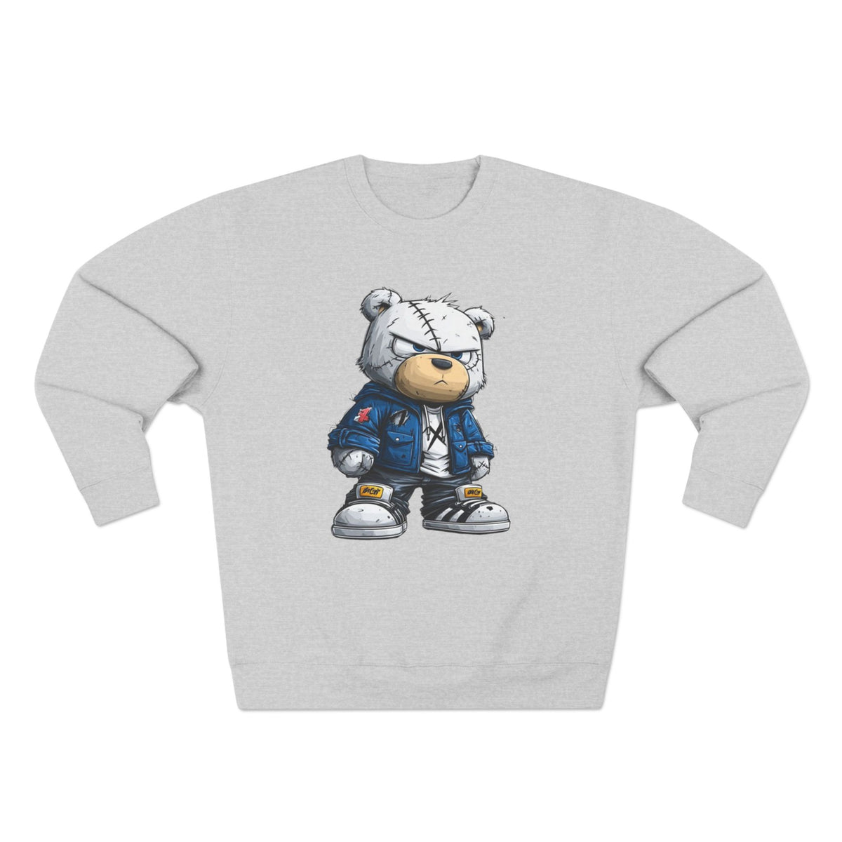 Streetwear Teddy Sweatshirt — Cool Teddy Bear Graphic Crewneck