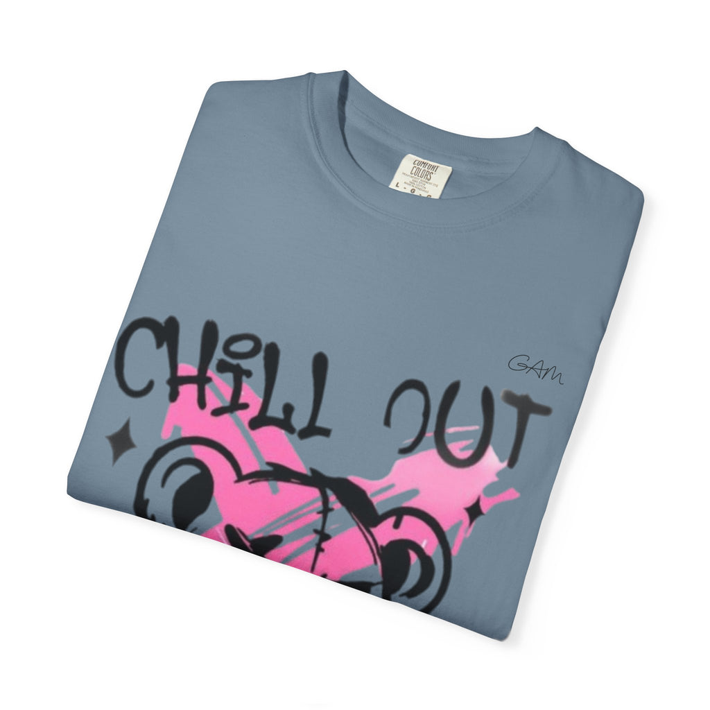 Chill Out Bear T-Shirt — Pink Graffiti Streetwear Tee