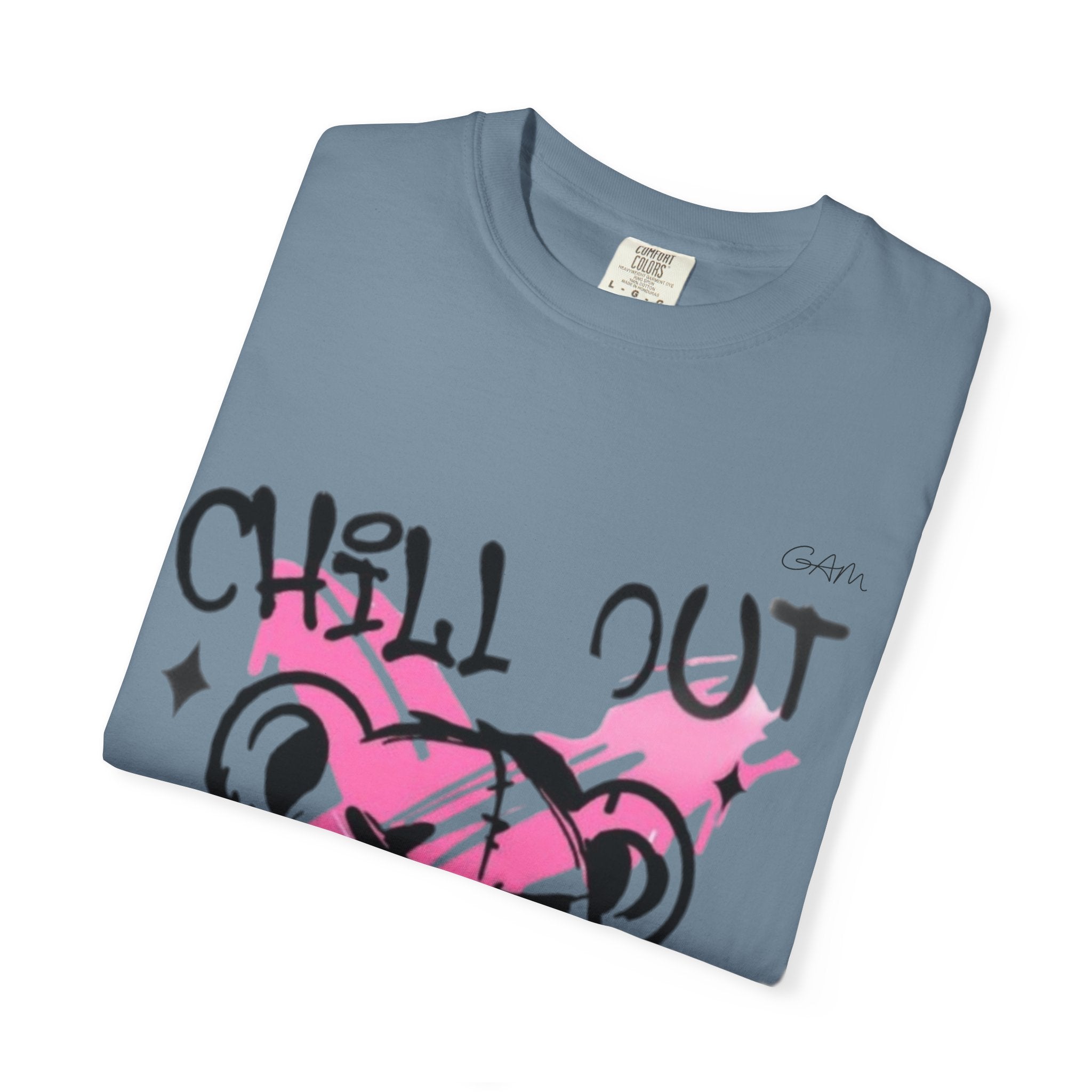 Chill Out Bear T-Shirt — Pink Graffiti Streetwear Tee