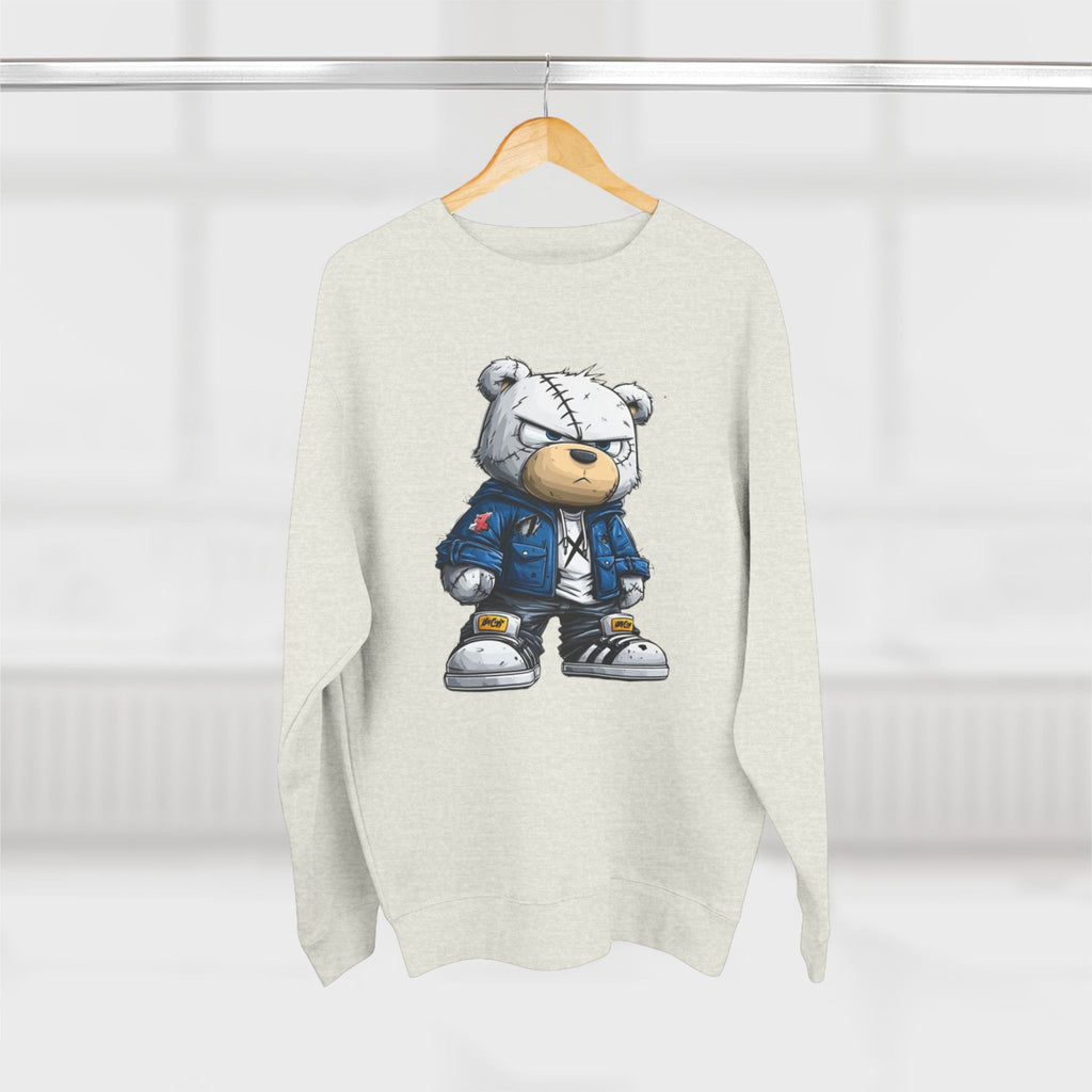 Streetwear Teddy Sweatshirt — Cool Teddy Bear Graphic Crewneck