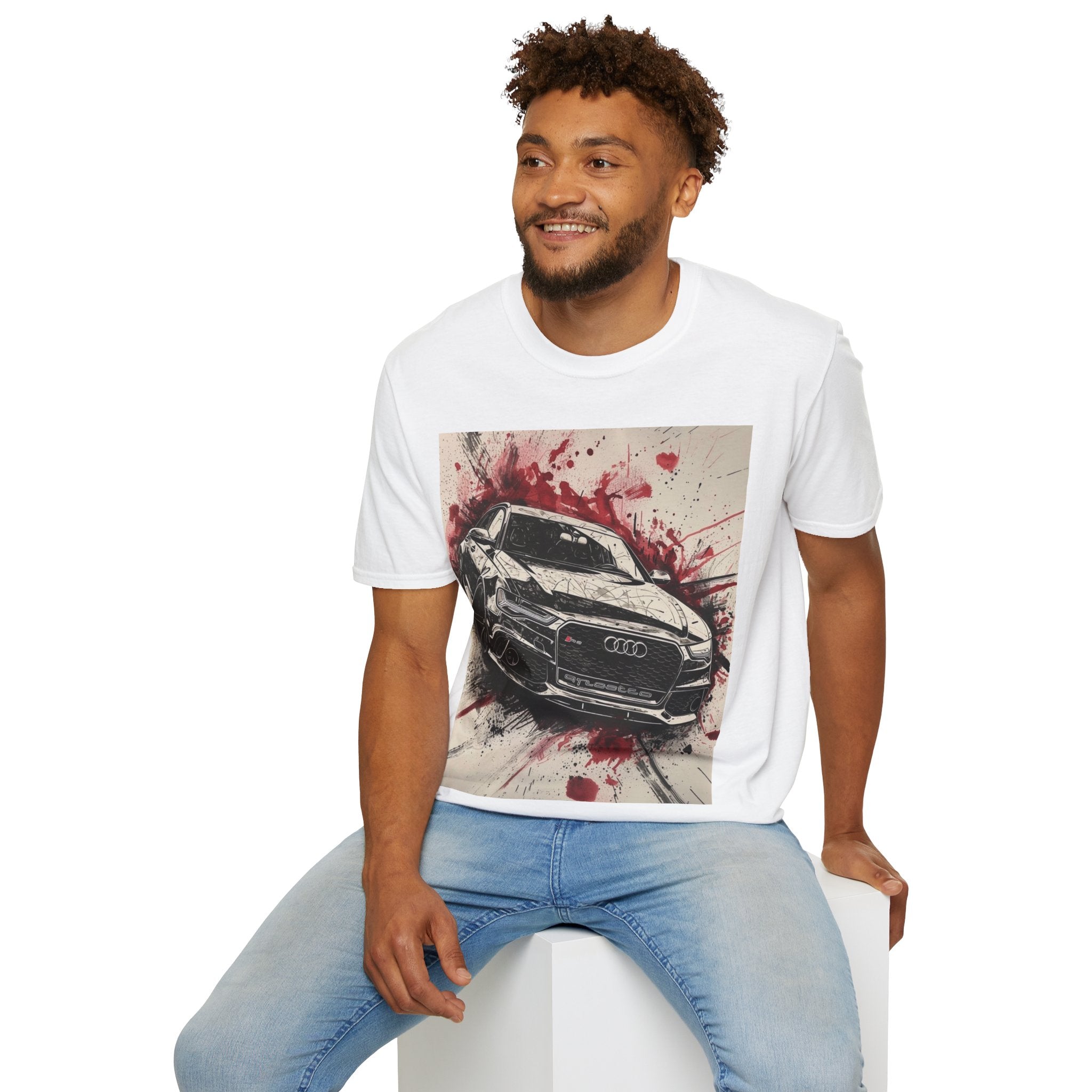 Sports Car Graphic T-Shirt — Red Splash Racing Tee