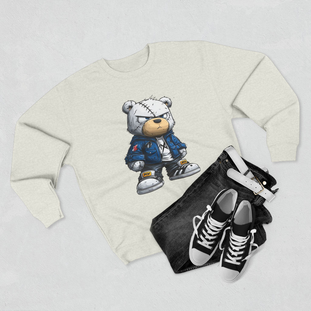 Streetwear Teddy Sweatshirt — Cool Teddy Bear Graphic Crewneck
